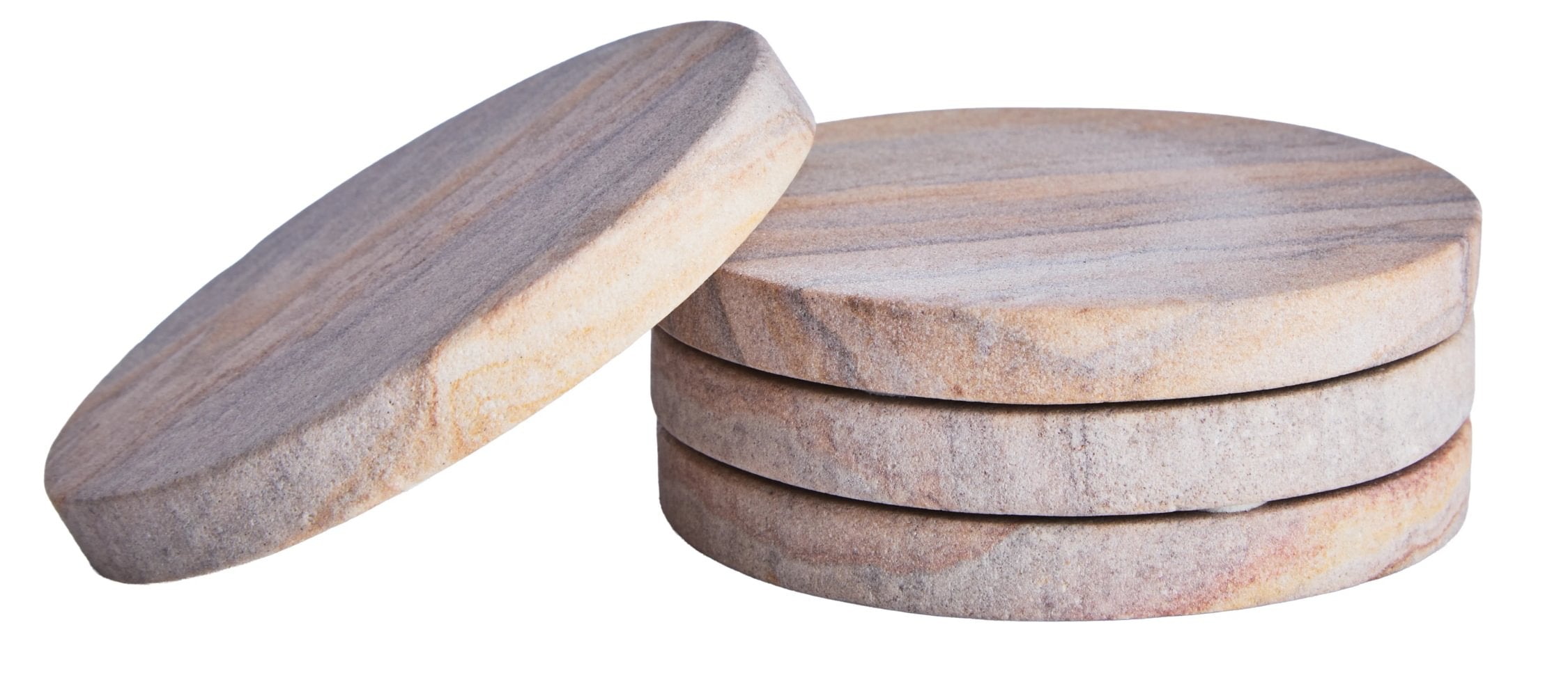 Set of 4 Strata Rainbow Sandstone Coasters