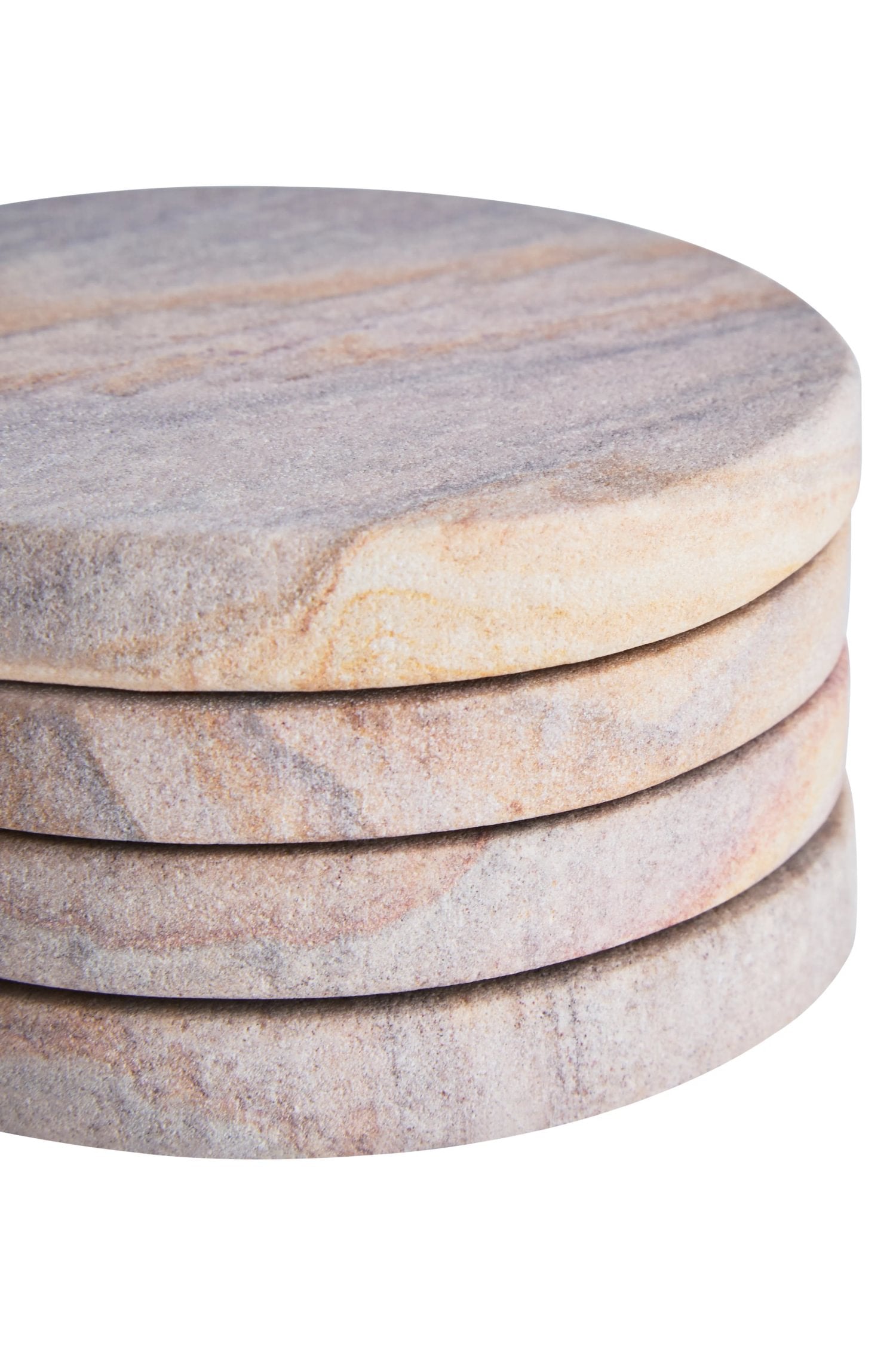 Set of 4 Strata Rainbow Sandstone Coasters