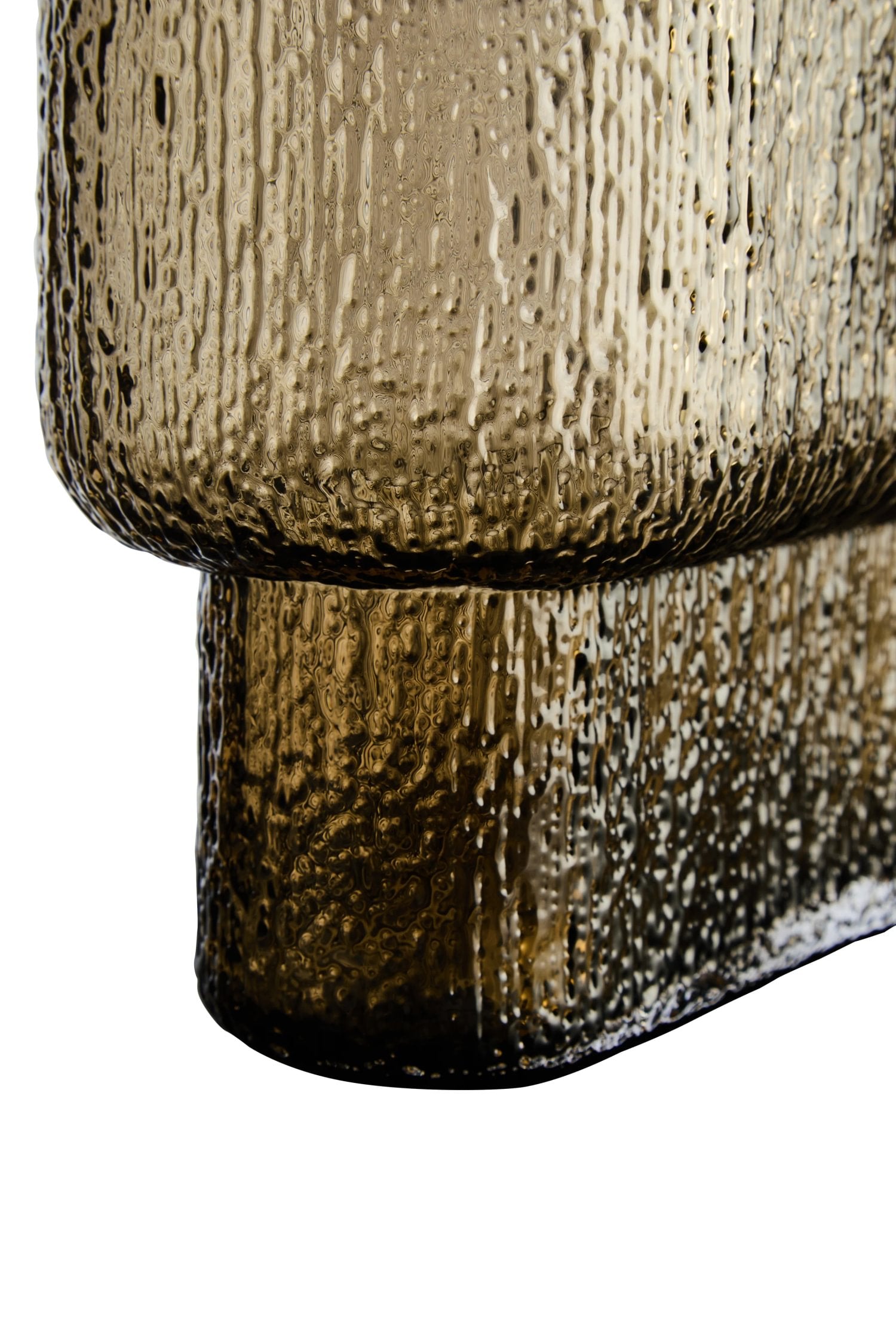 Reef Large Brown Textured Glass Vase