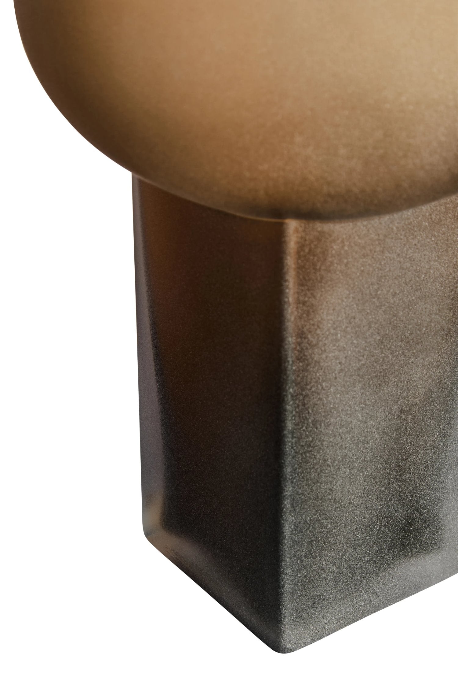 Opal Large Brown Opaque Glass Vase