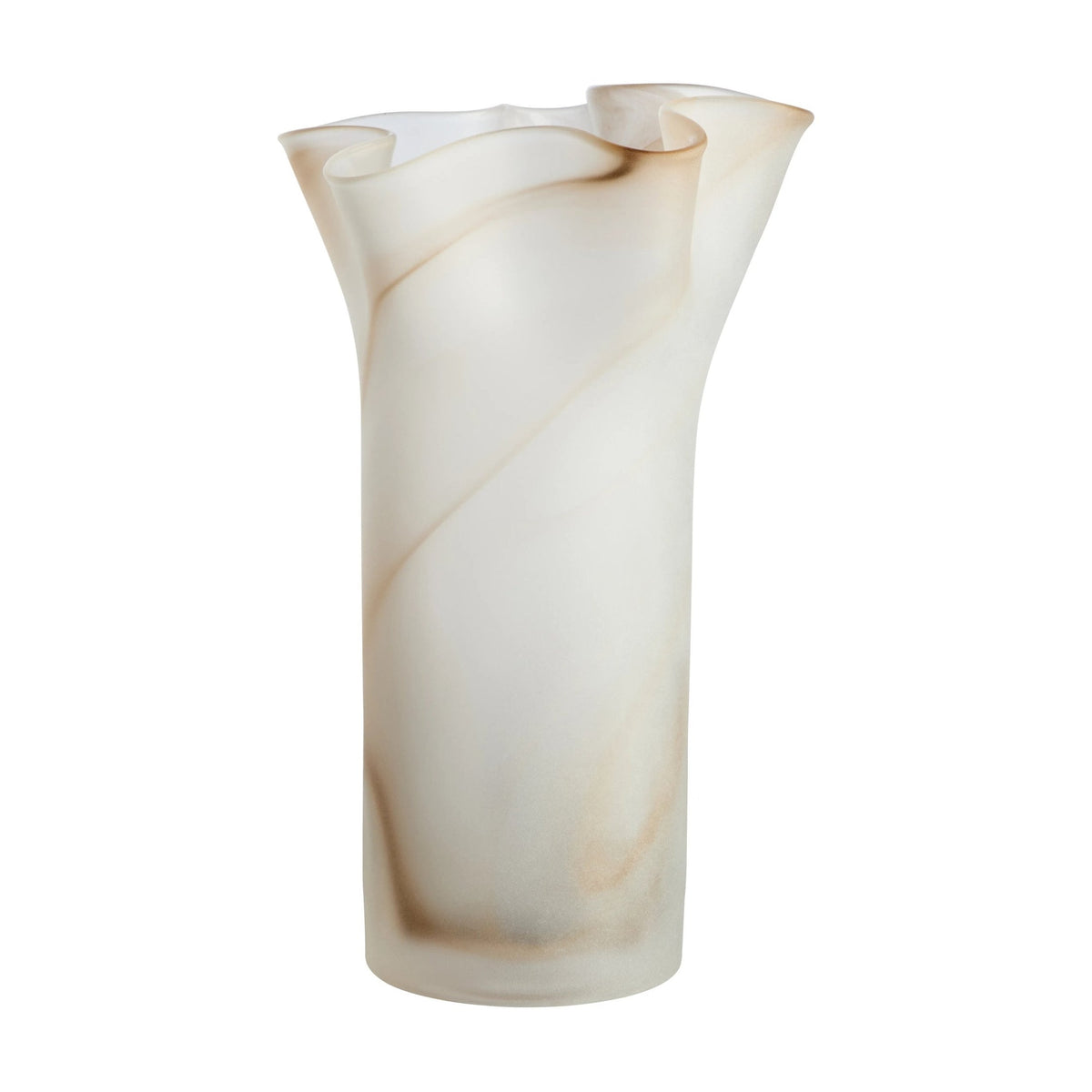 Flume Natural Fluted Glass Vase