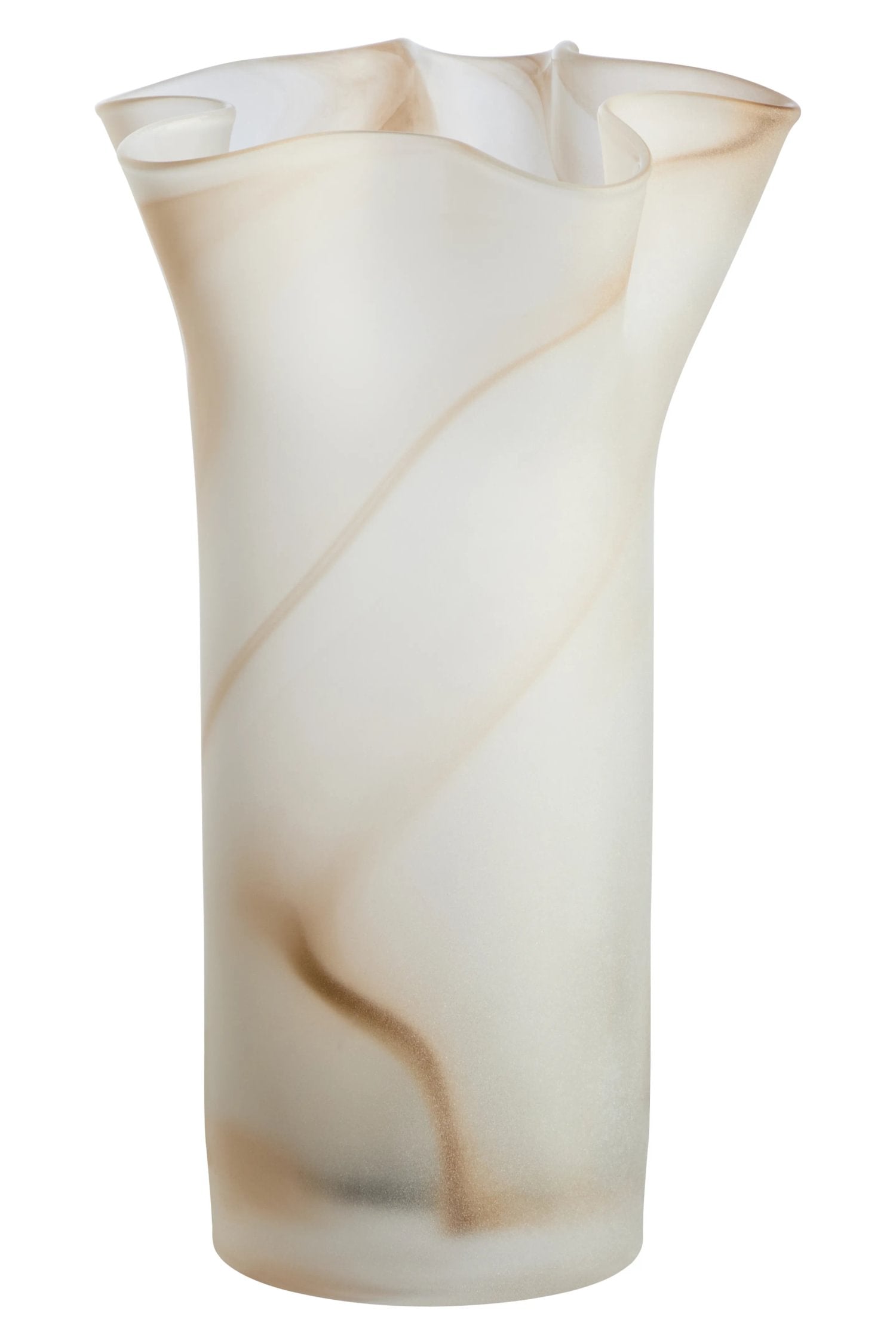Flume Natural Fluted Glass Vase