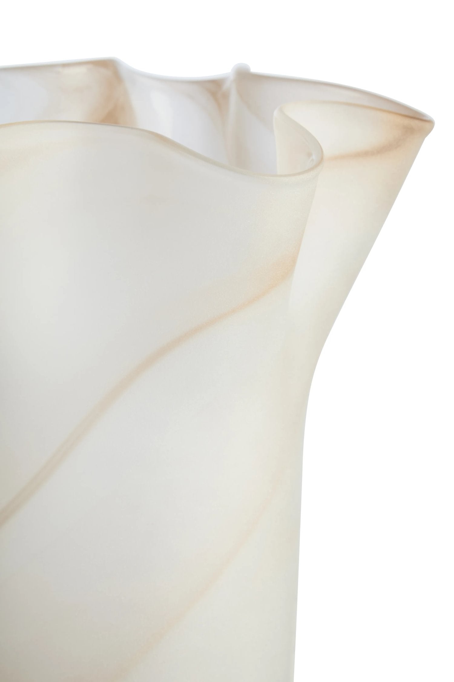 Flume Natural Fluted Glass Vase