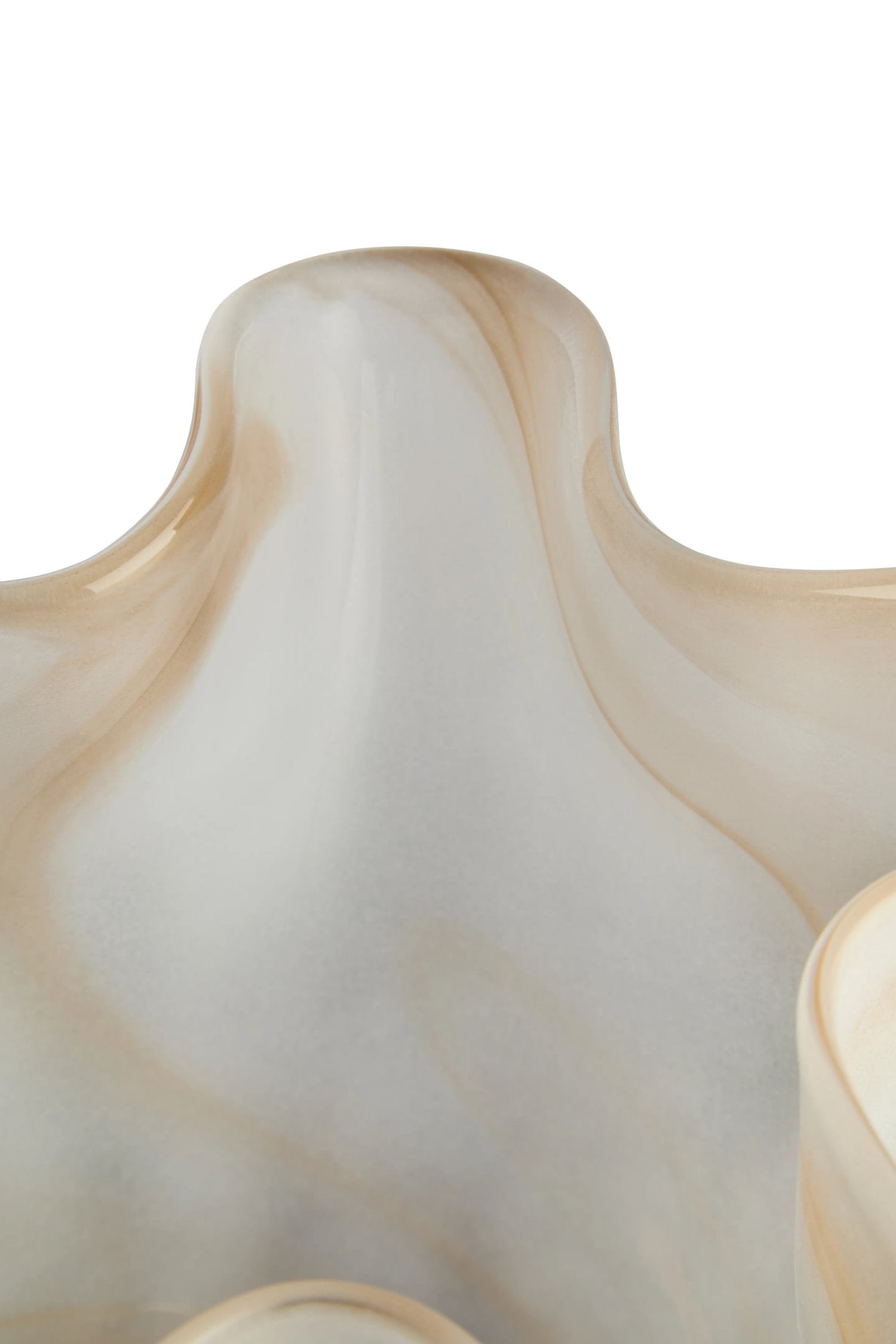 Flume Natural Fluted Glass Vase