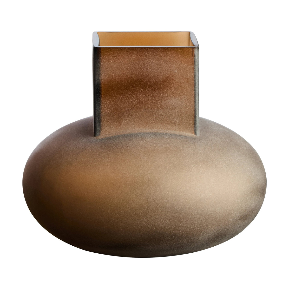 Opal Small Brown Opaque Glass Vase