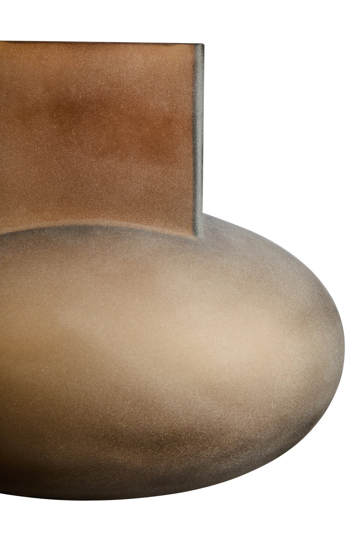 Opal Small Brown Opaque Glass Vase