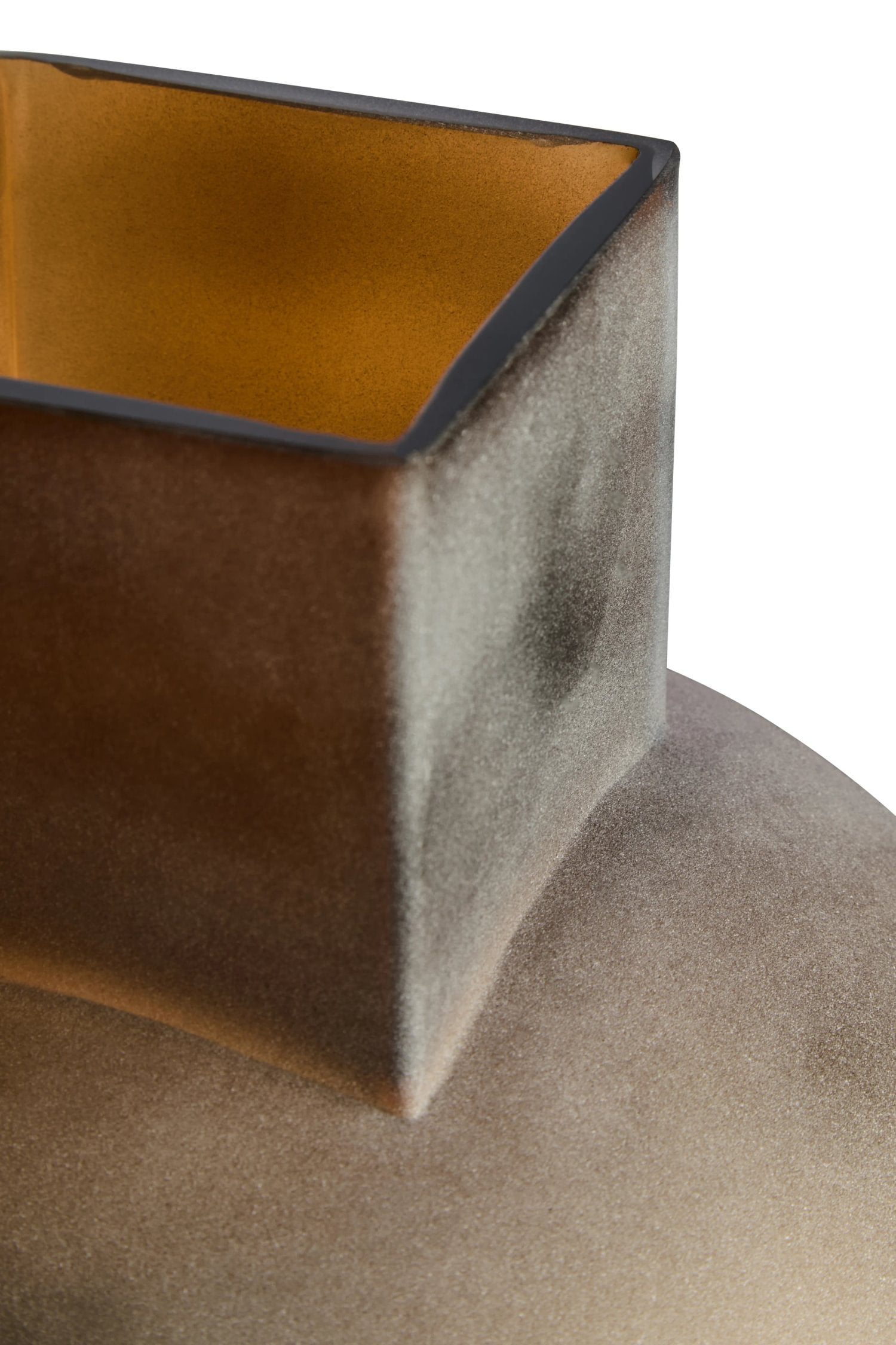 Opal Small Brown Opaque Glass Vase