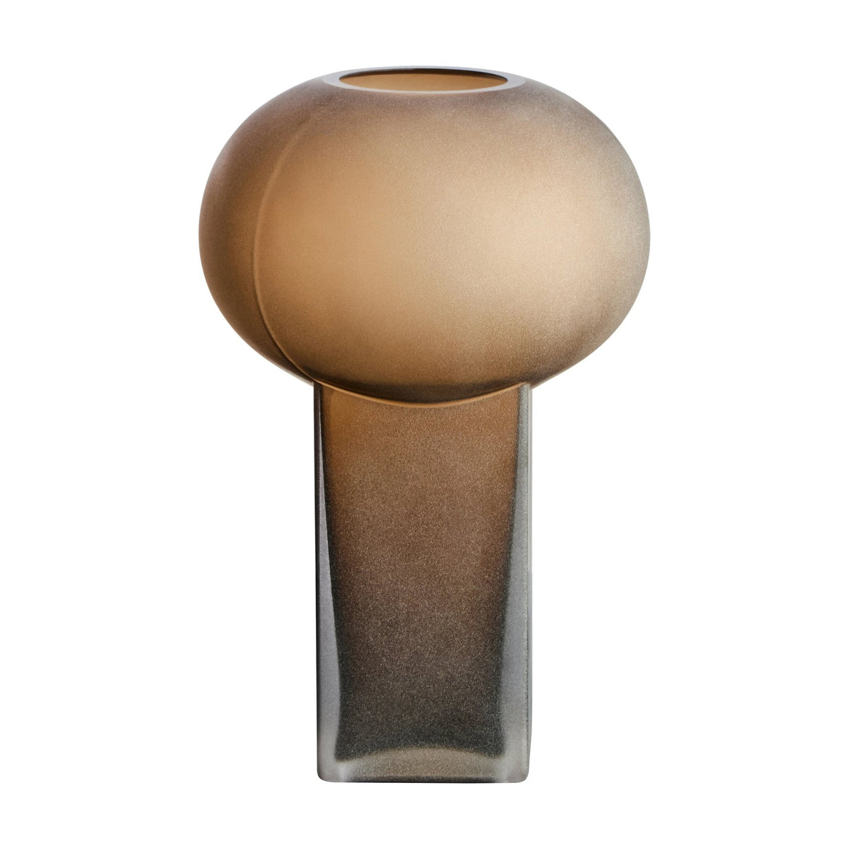 Opal Large Brown Opaque Glass Vase