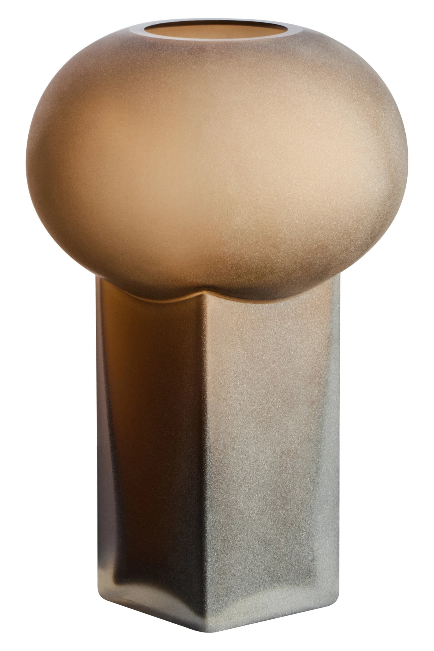 Opal Large Brown Opaque Glass Vase
