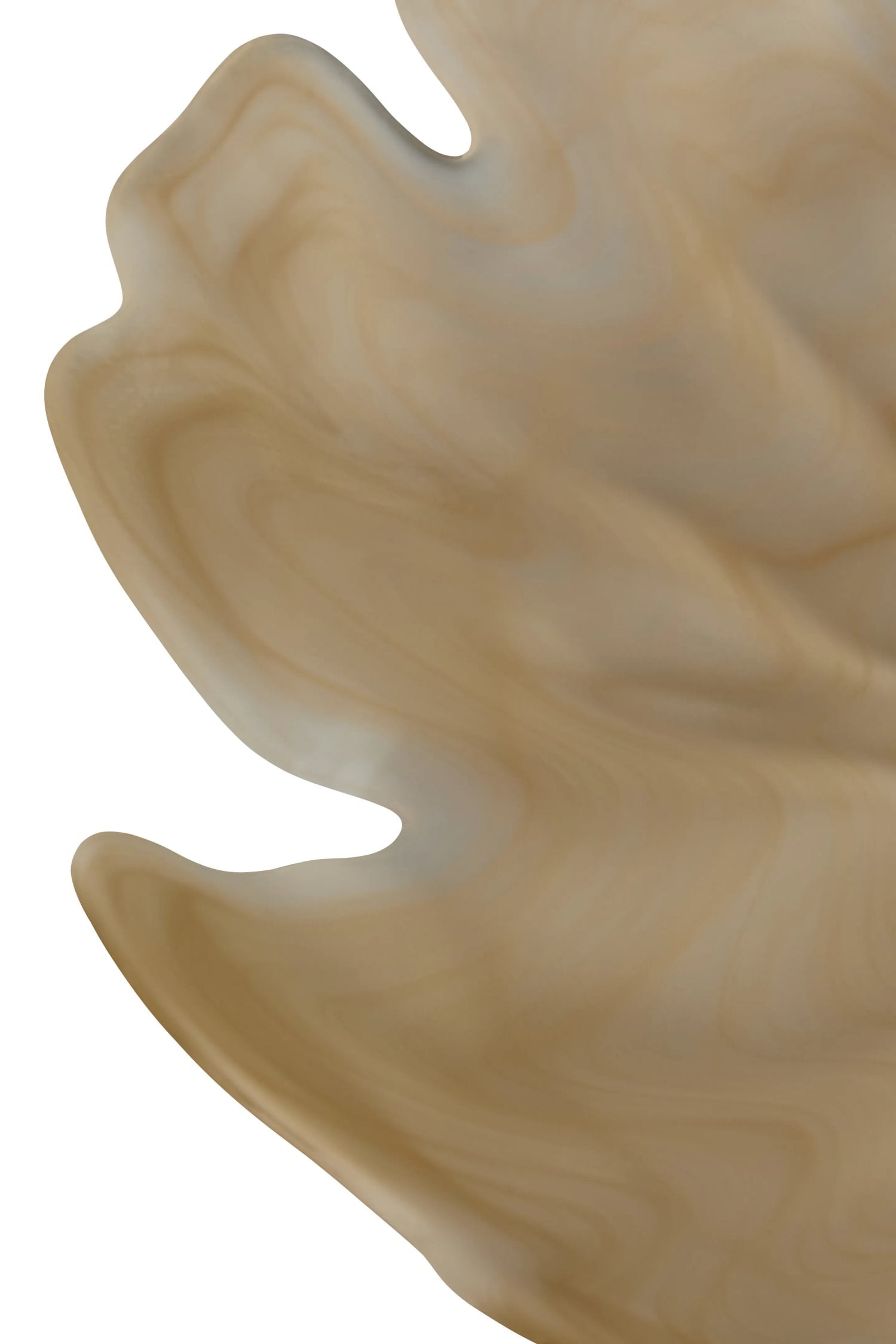 Flume Natural Fluted Glass Pedestal Bowl