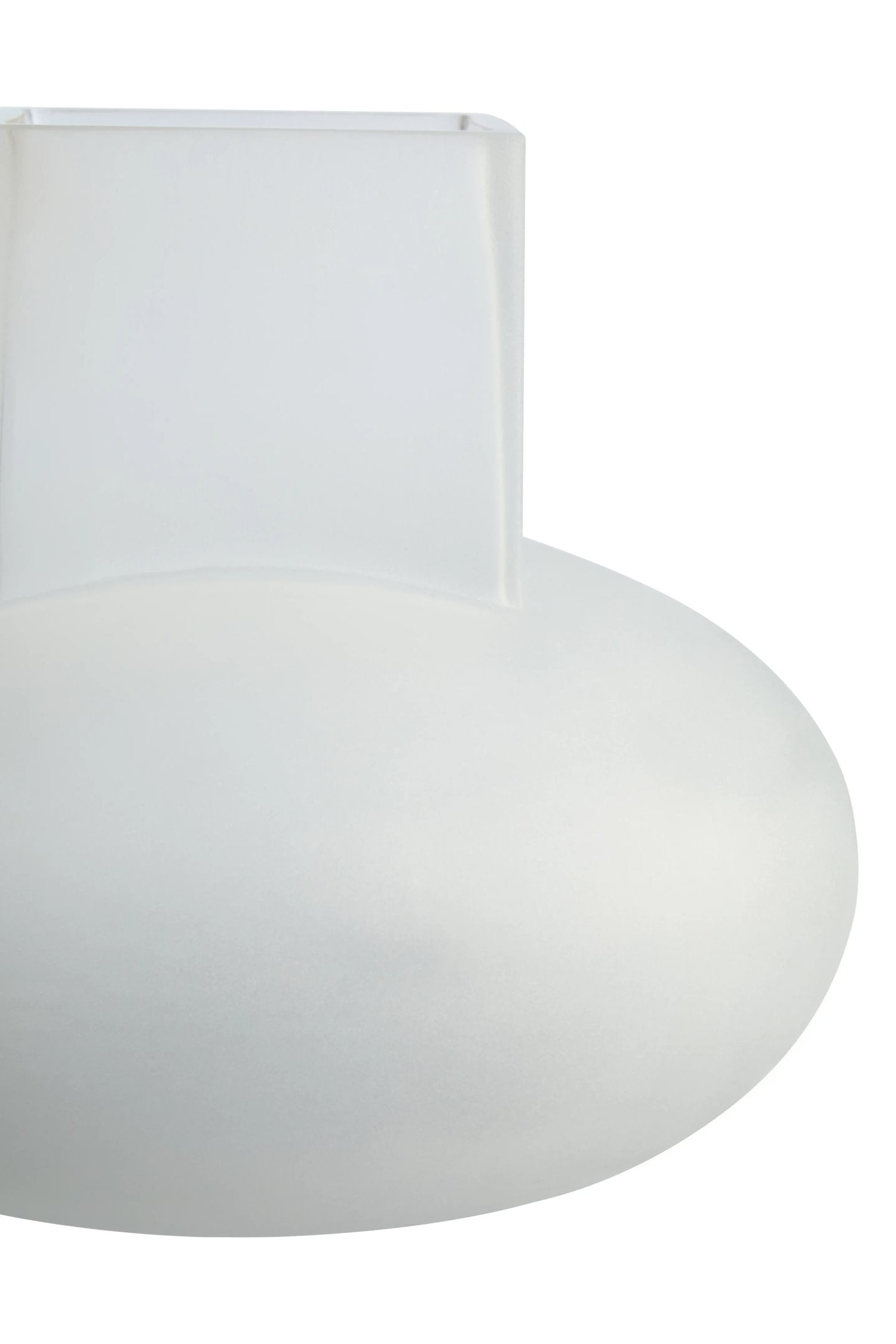 Opal Small White Opaque Glass Vase