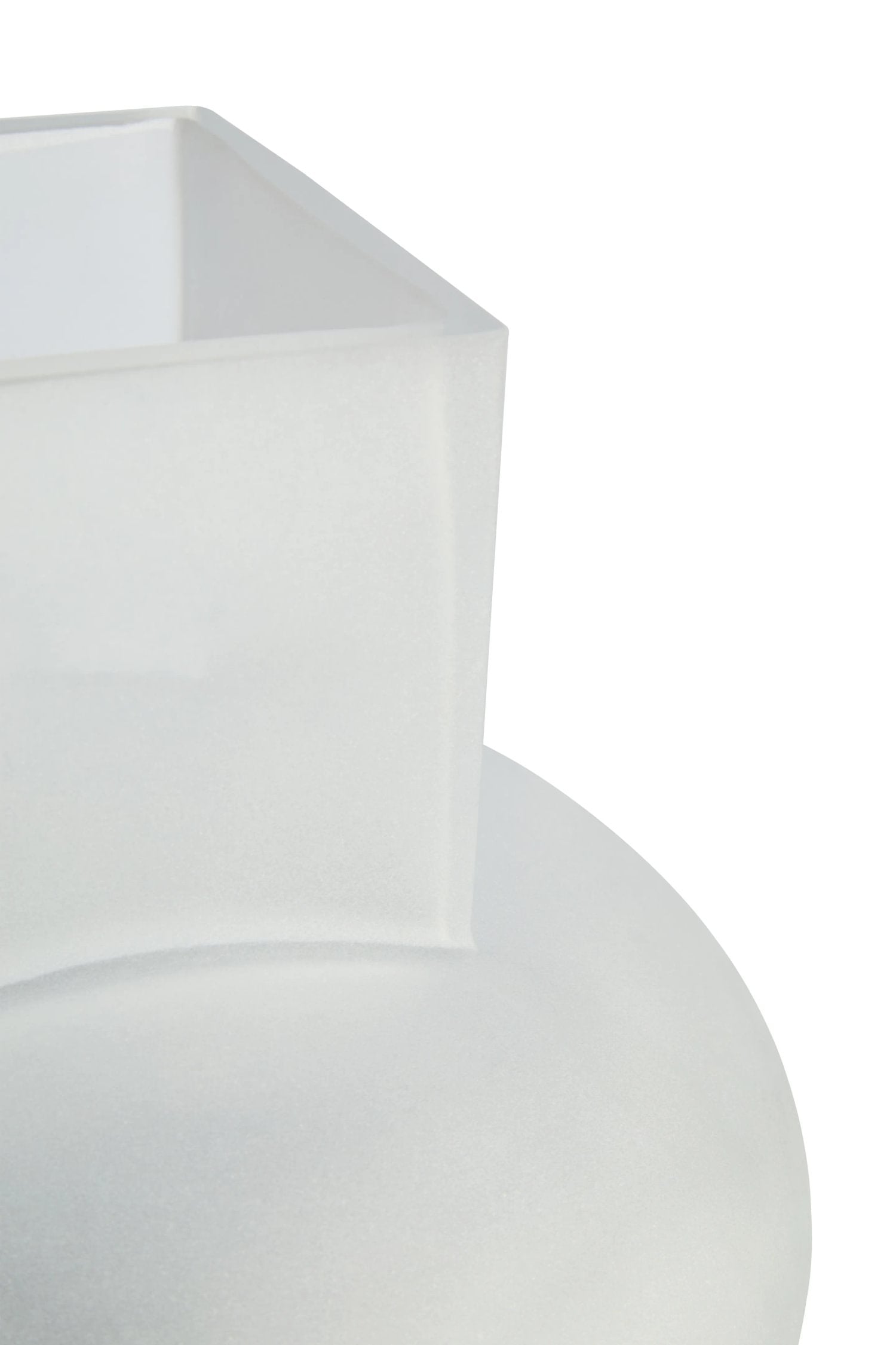 Opal Small White Opaque Glass Vase