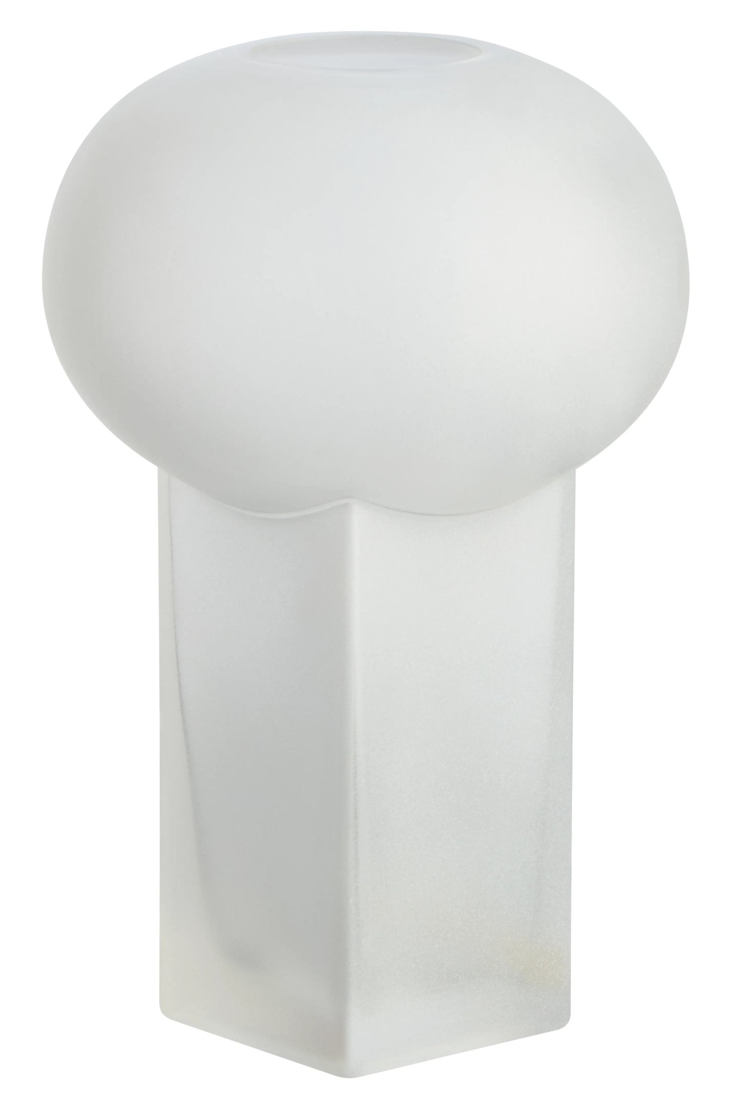 Opal Large White Opaque Glass Vase