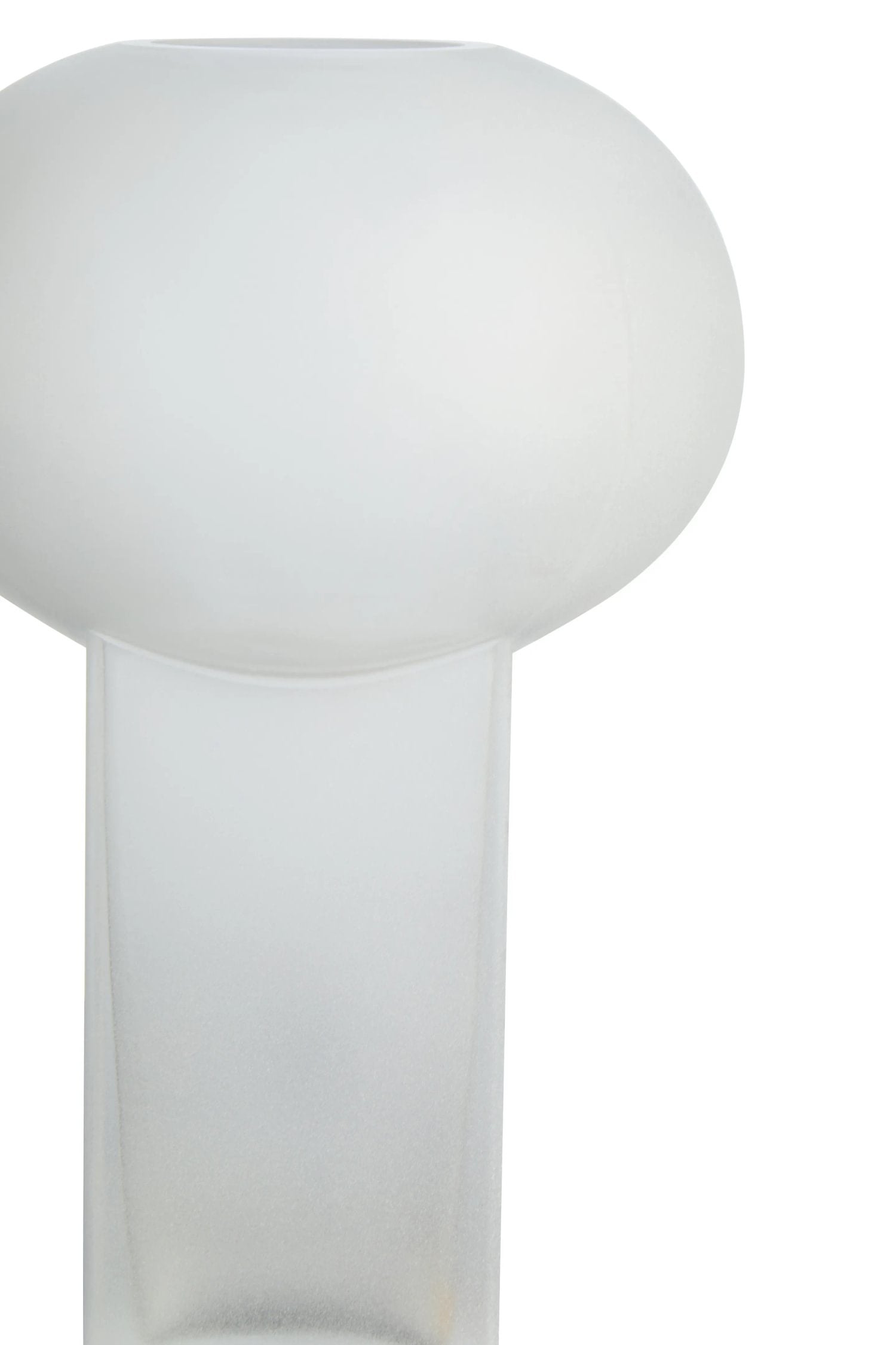 Opal Large White Opaque Glass Vase