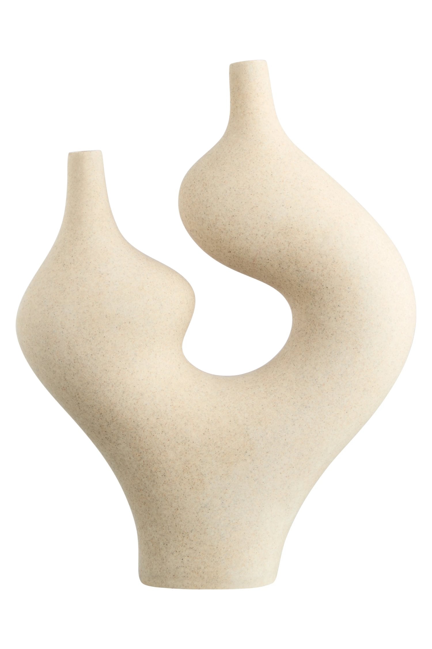 Forma Sandstone Effect Sculptural Vase