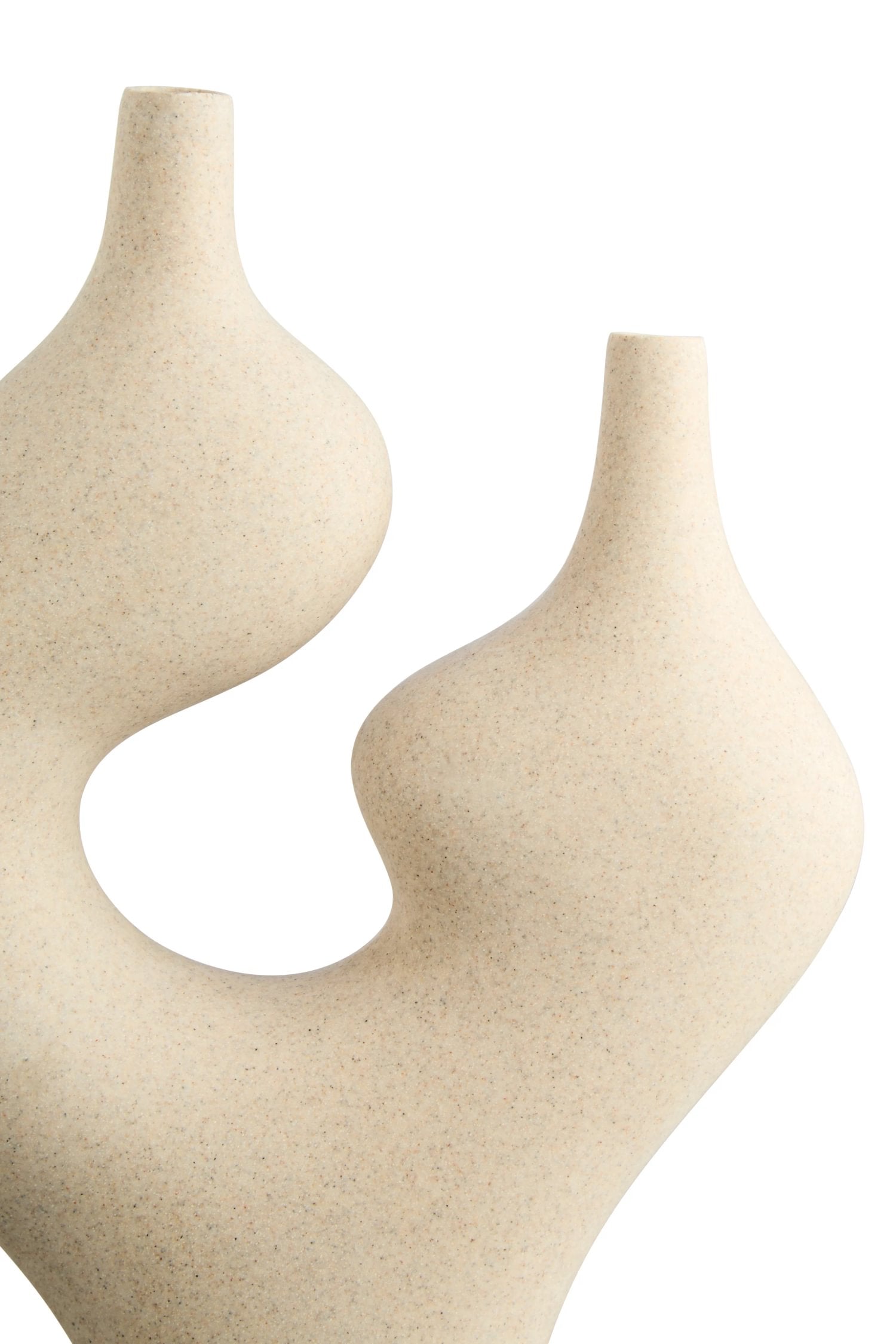 Forma Sandstone Effect Sculptural Vase