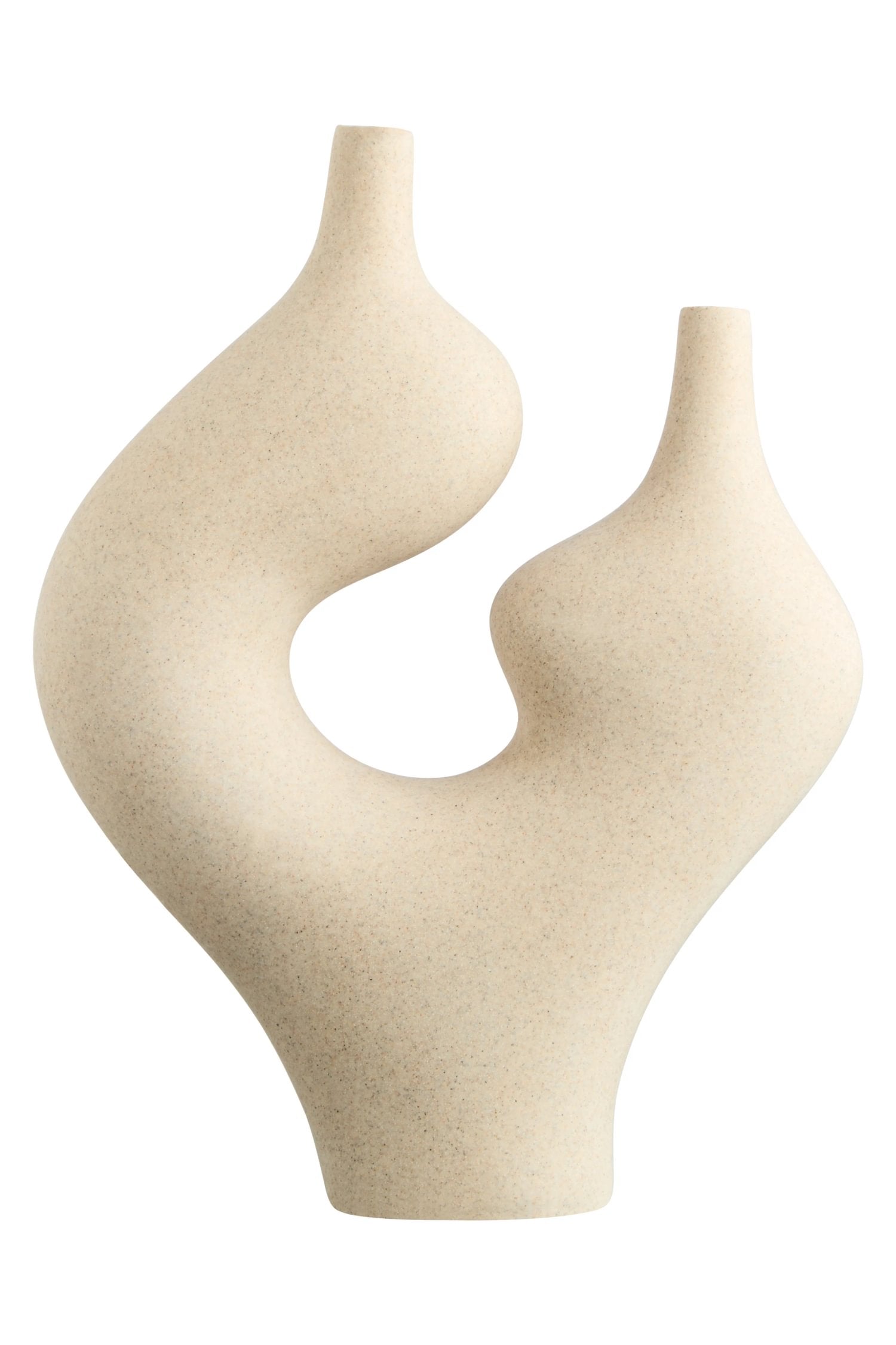 Forma Sandstone Effect Sculptural Vase