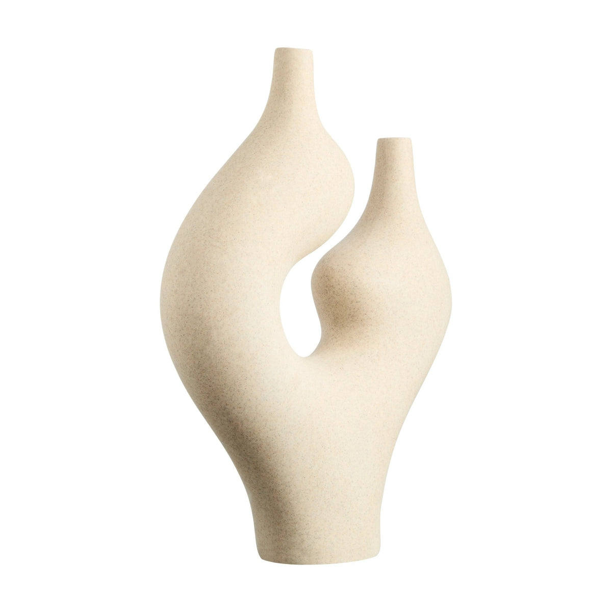 Forma Sandstone Effect Sculptural Vase