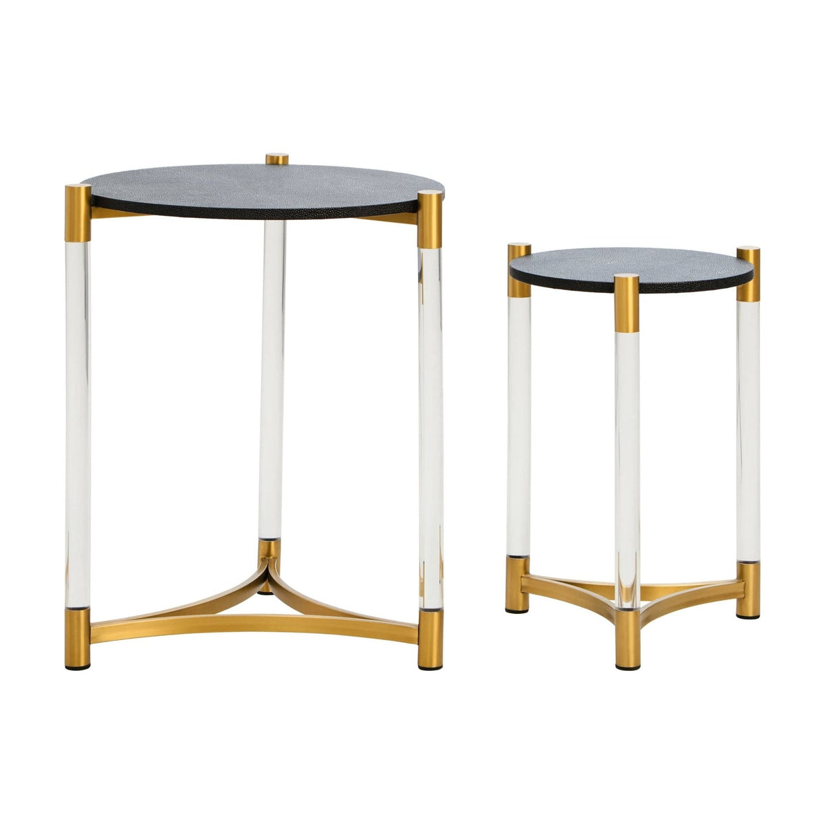 Set of 2 Belgravia Black Side Tables
