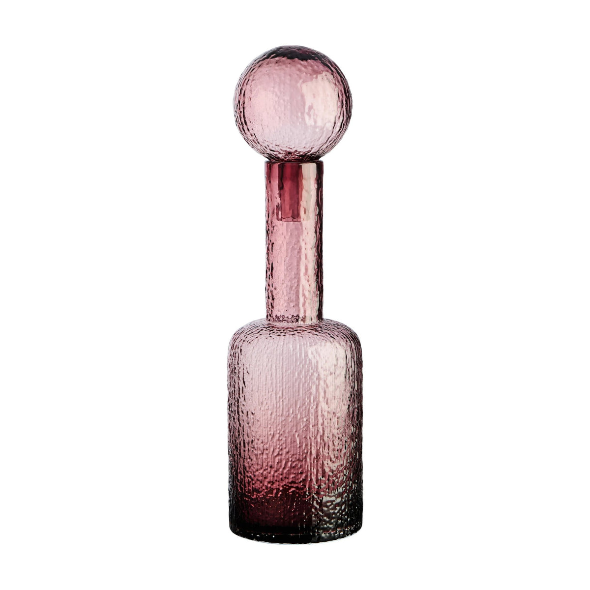 Reef Small Pink Textured Glass Bottle