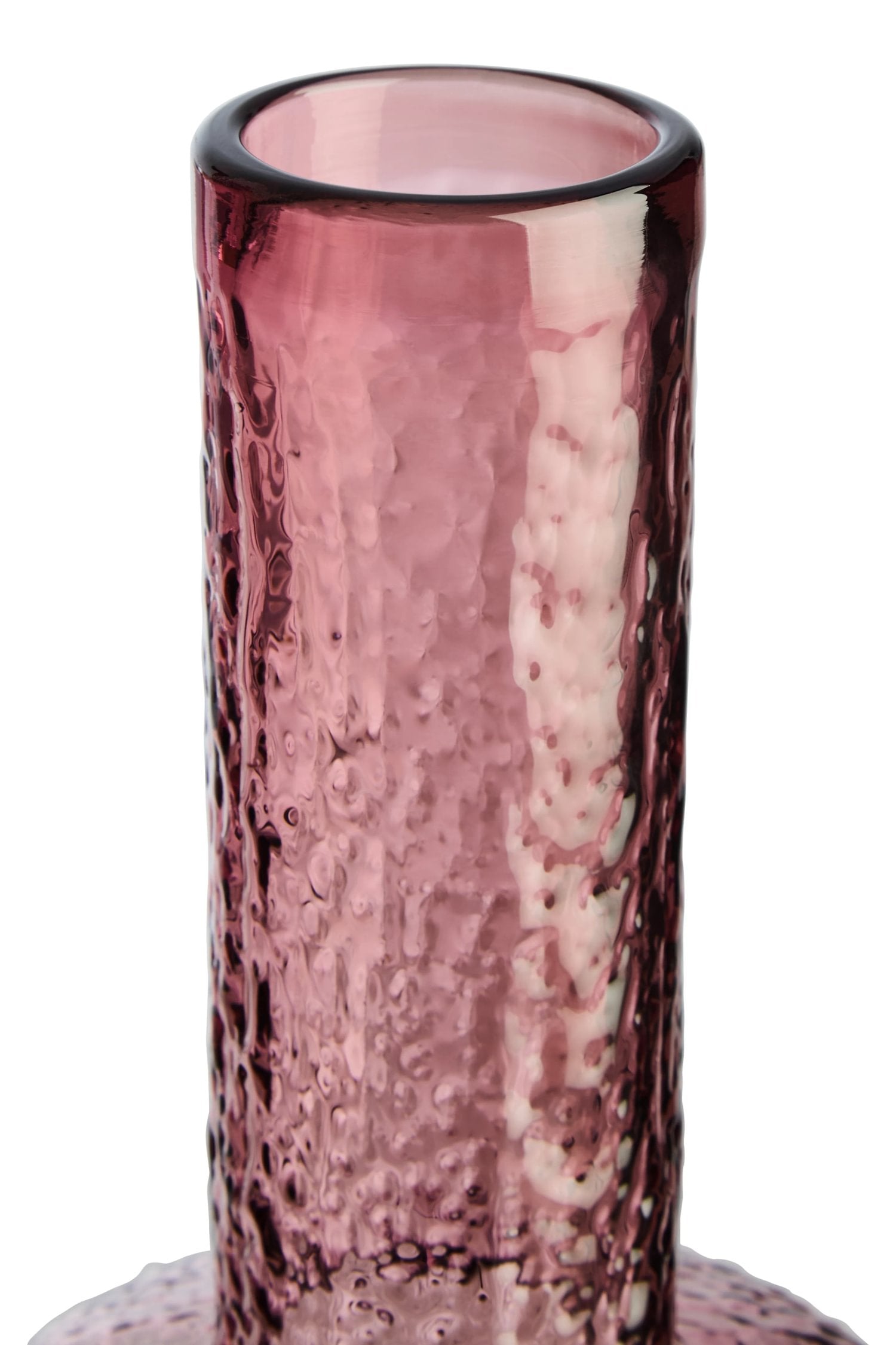 Reef Small Pink Textured Glass Bottle