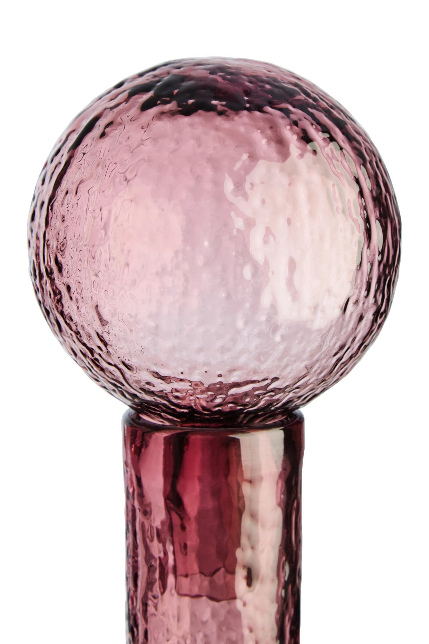Reef Small Pink Textured Glass Bottle