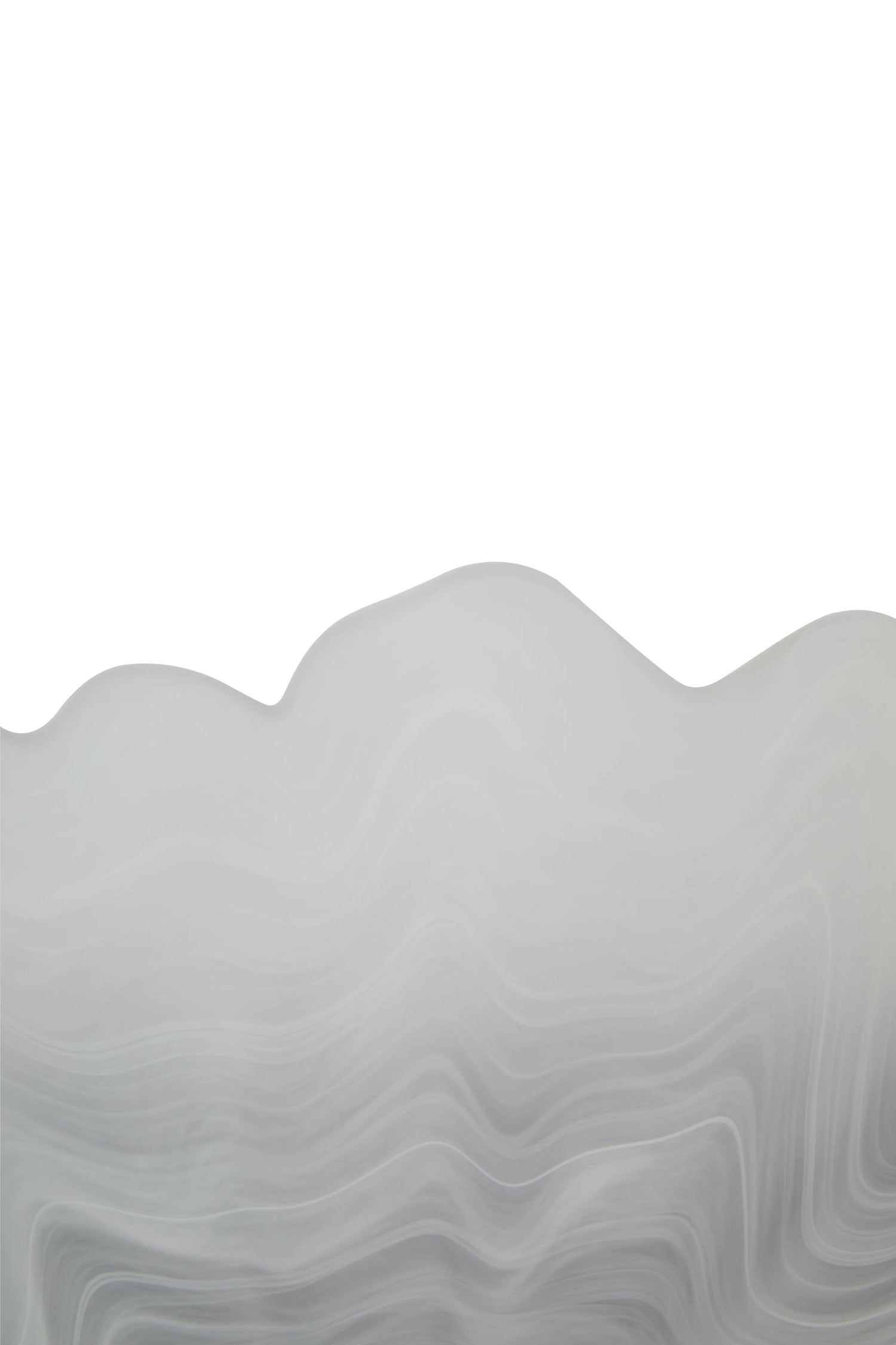 Flume Fluted White Glass Plate