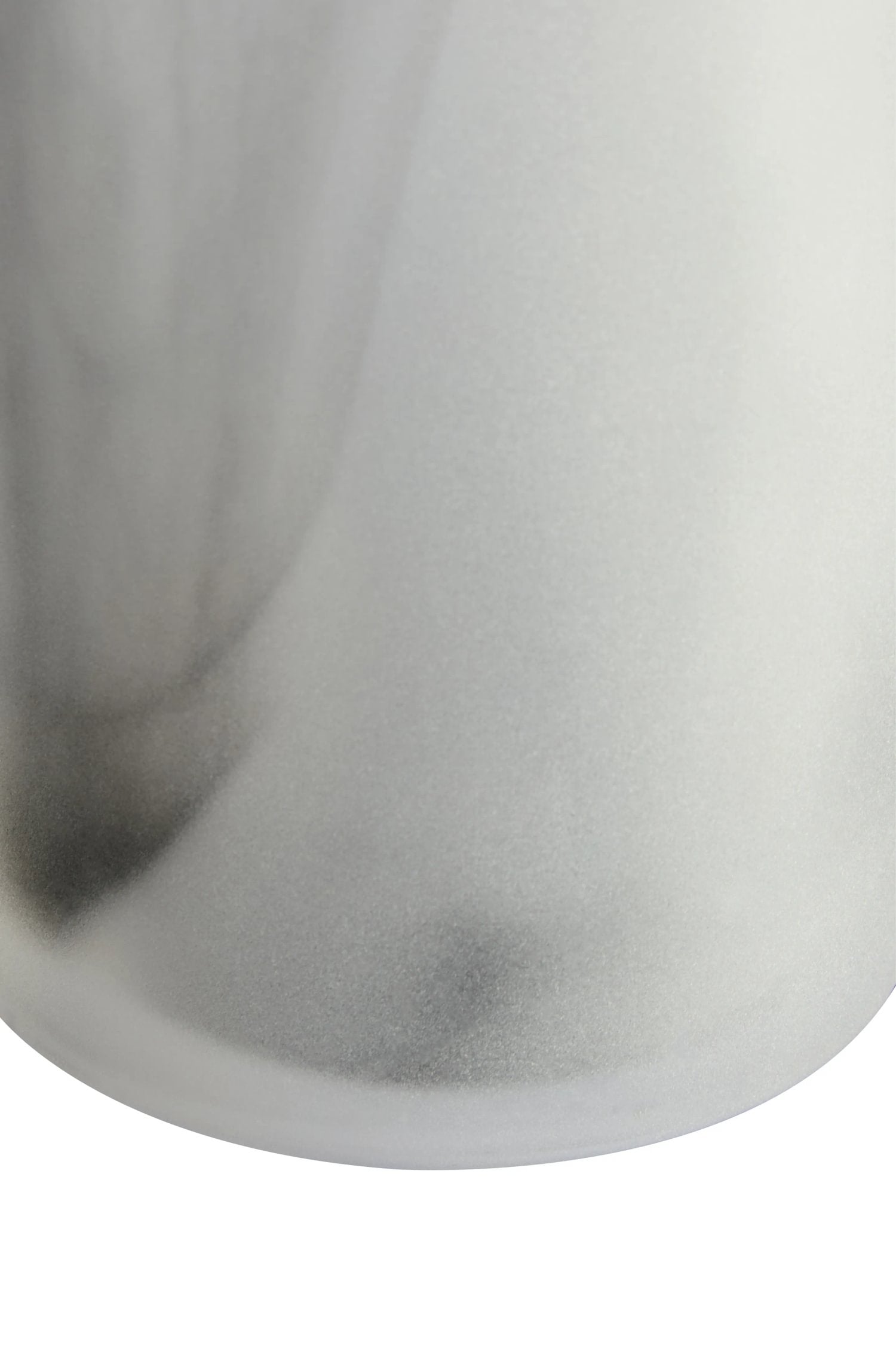 Flume Fluted Grey Glass Vase