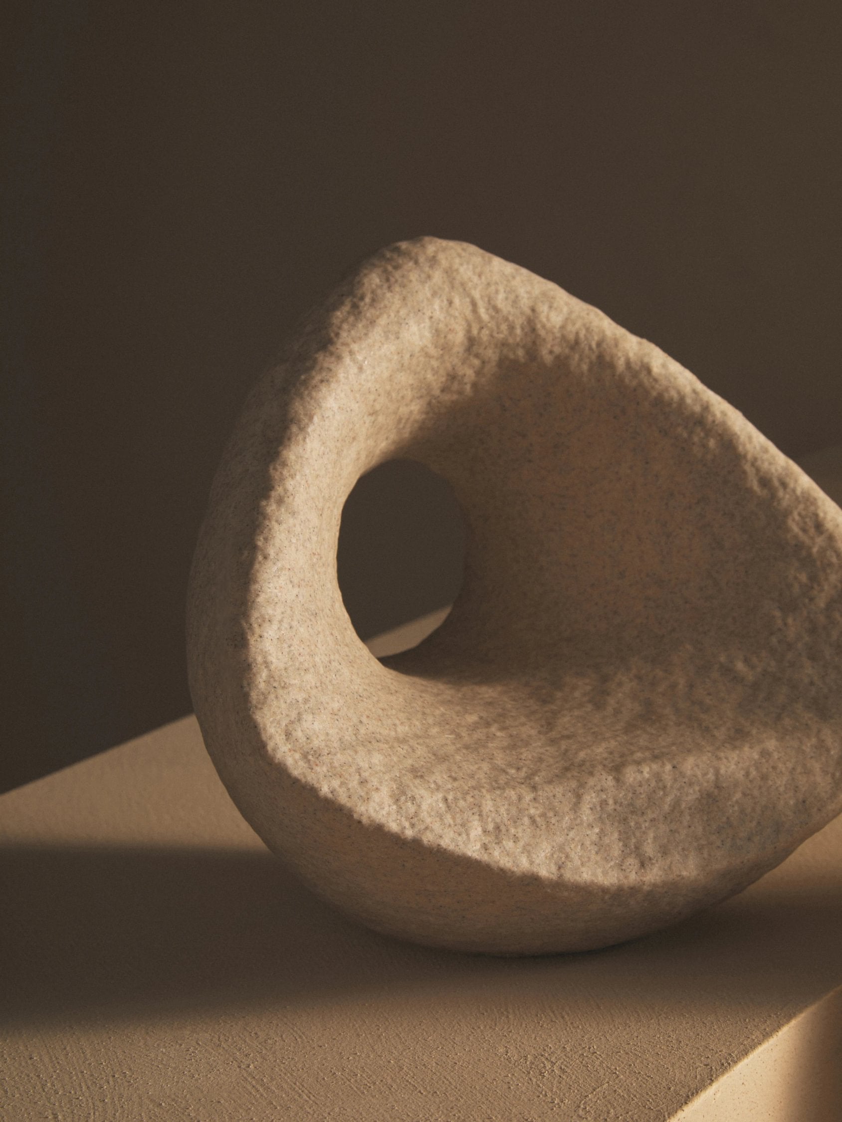 Forma Sandstone Effect Geometric Sculpture