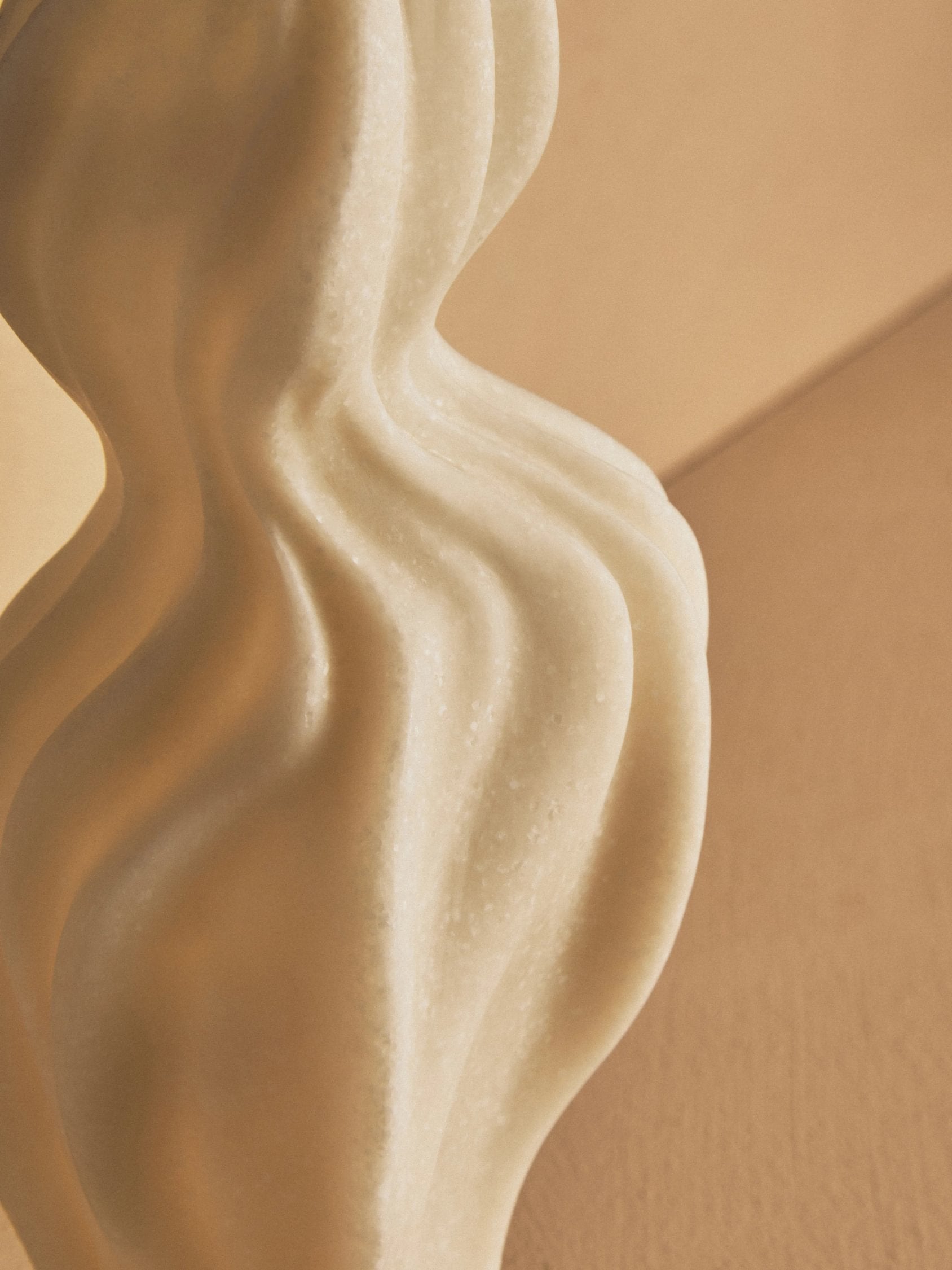 Forma White Marble Effect Organic Twist Vase
