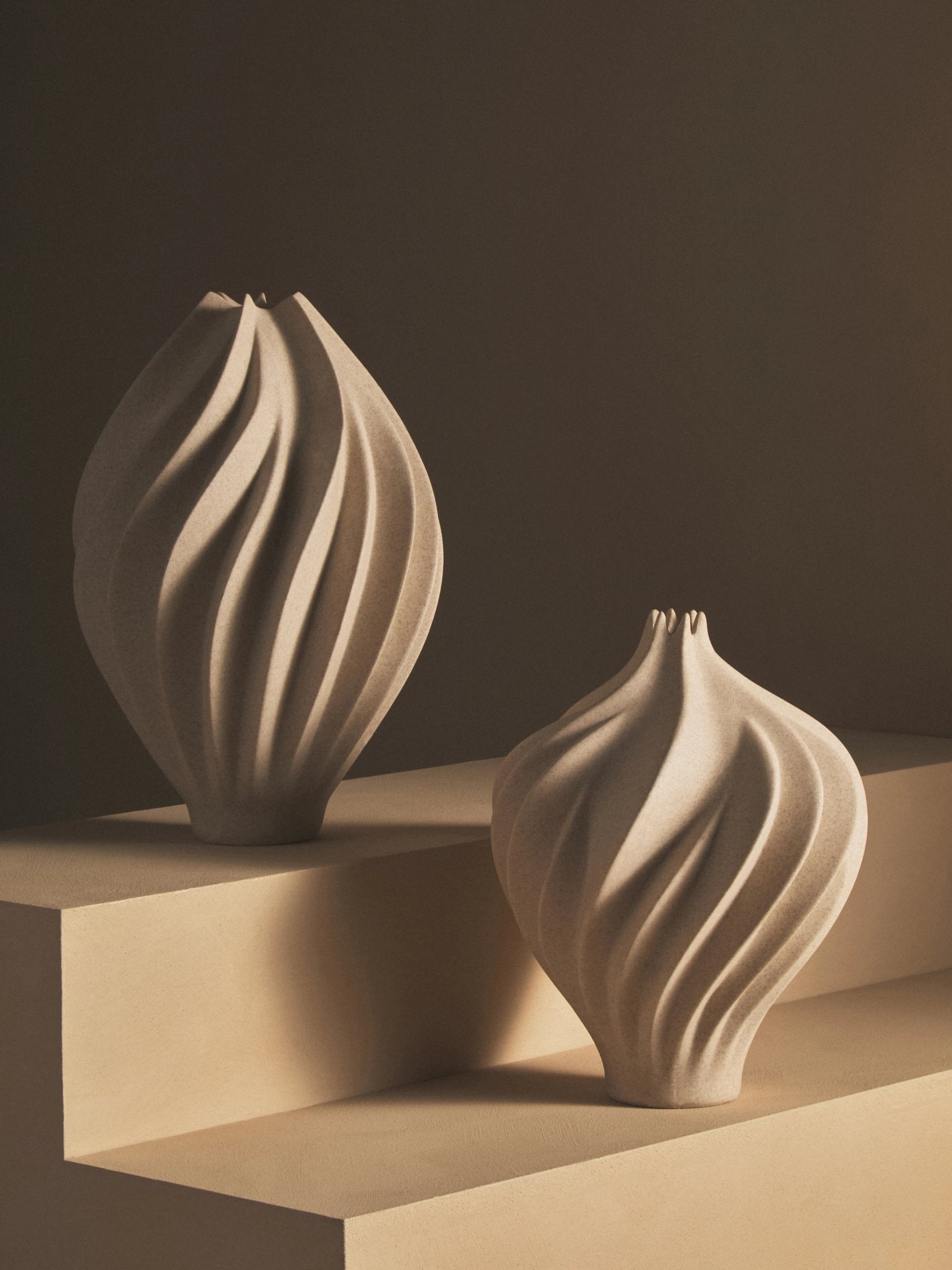 Forma Large Sandstone Effect Organic Vase