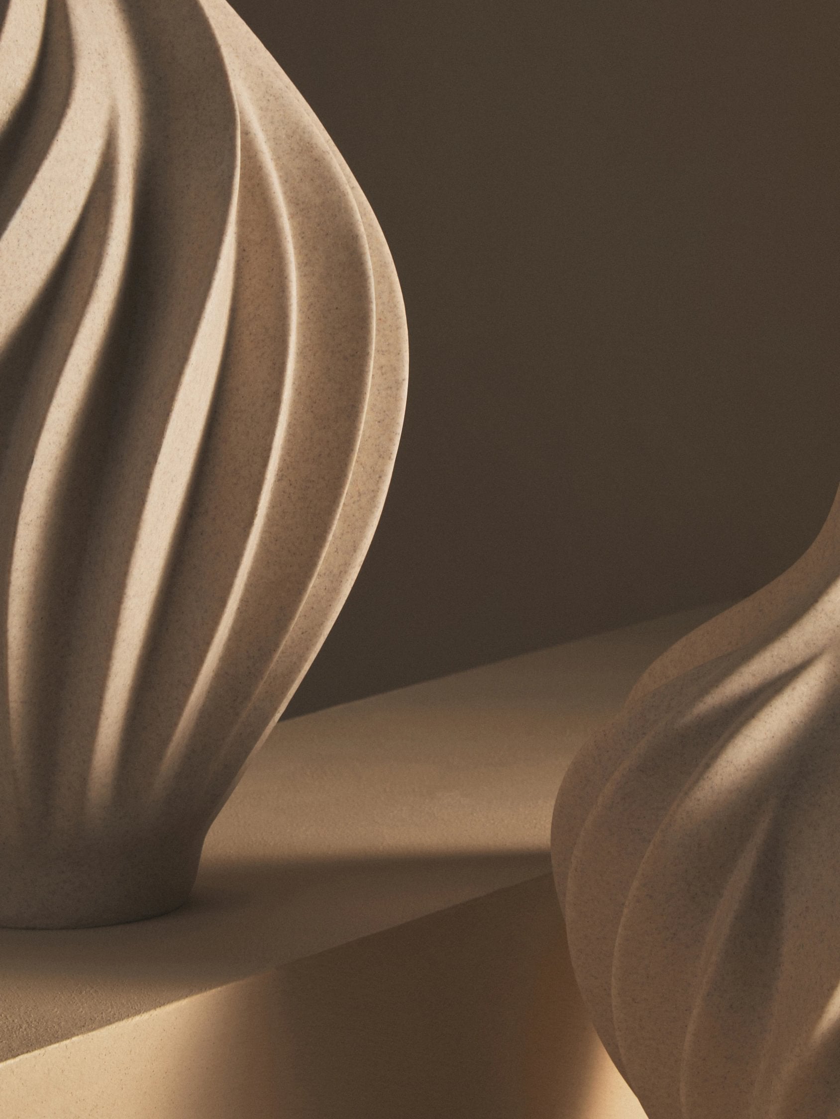 Forma Large Sandstone Effect Organic Vase