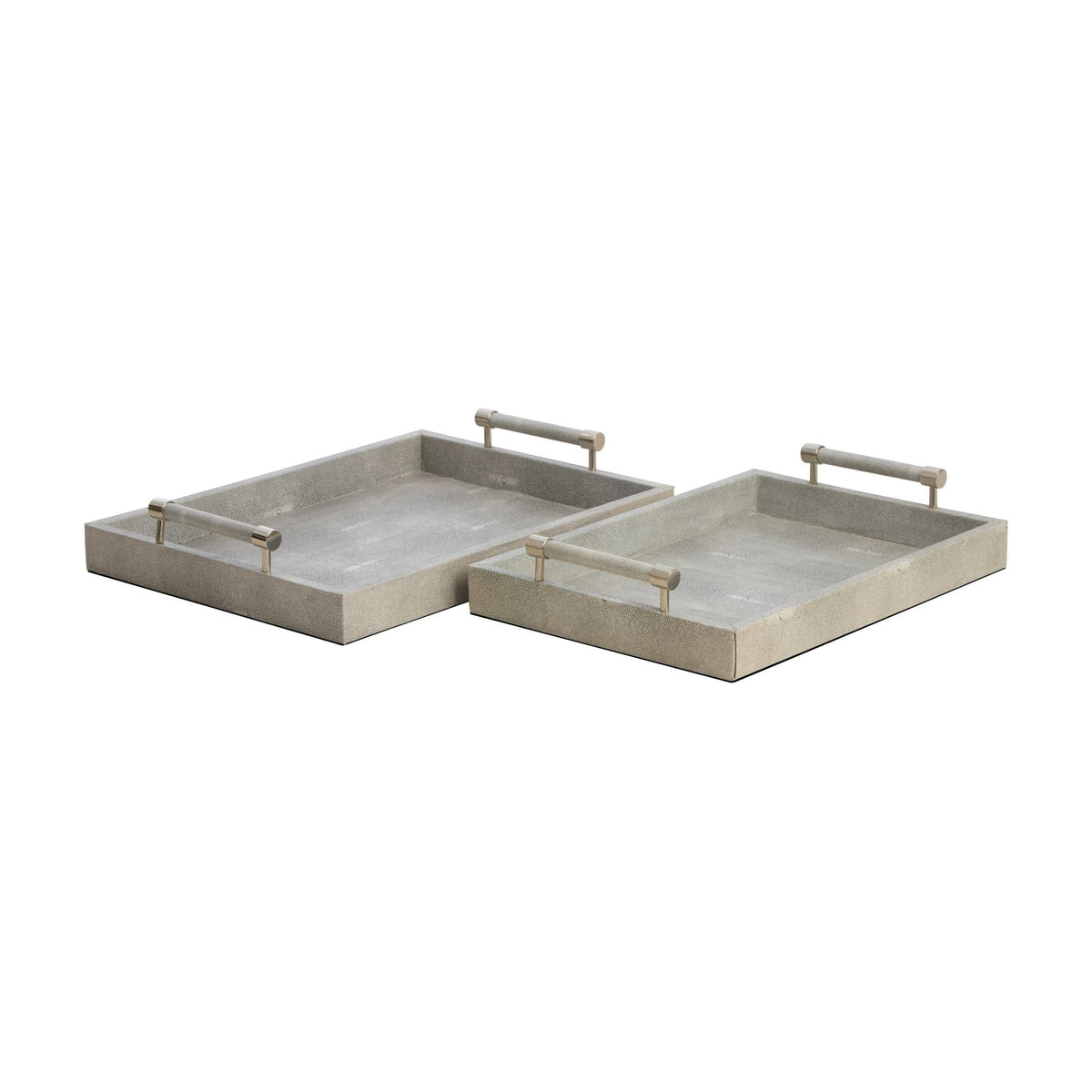 Set of 2 Belgravia Grey Trays