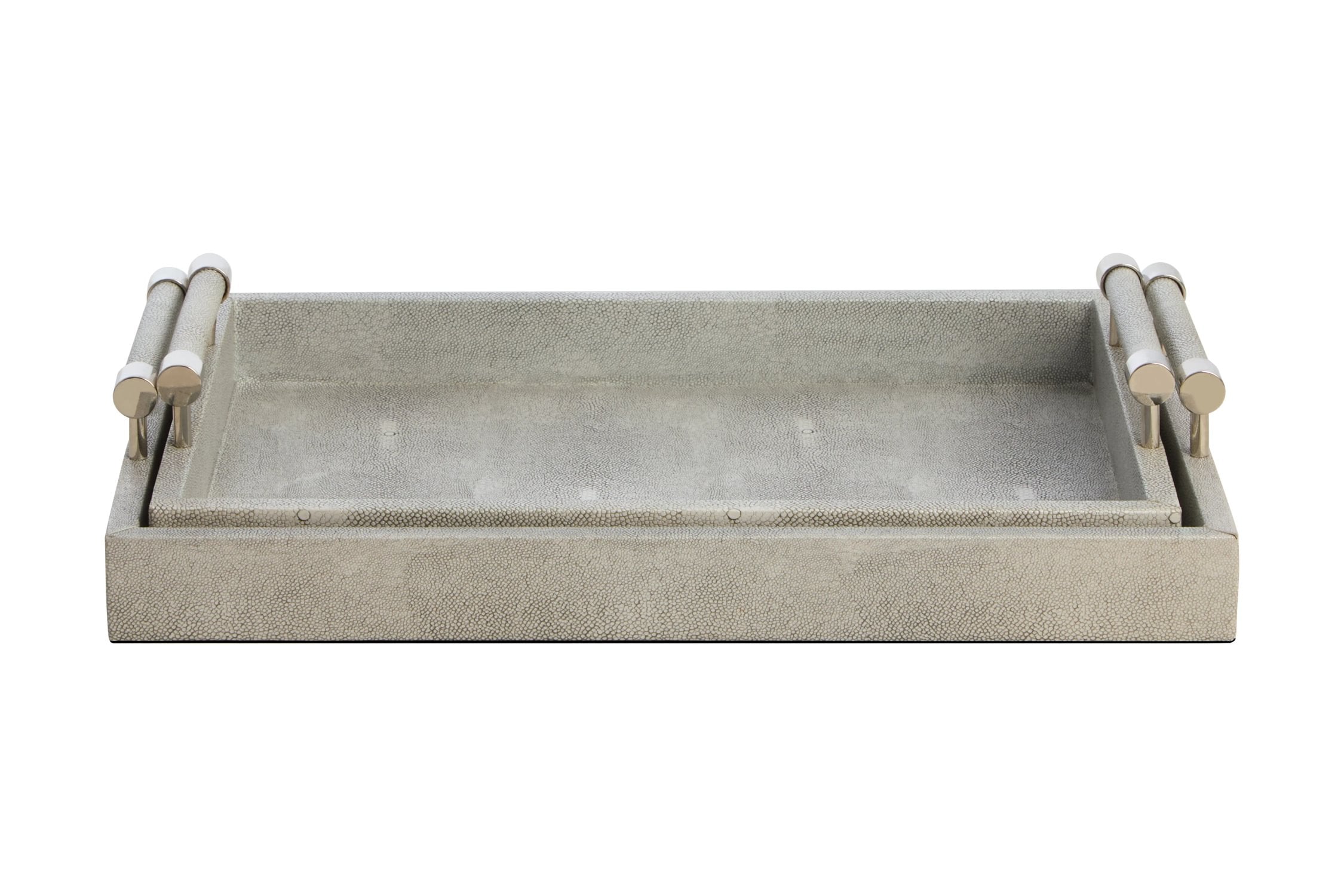 Set of 2 Belgravia Grey Trays