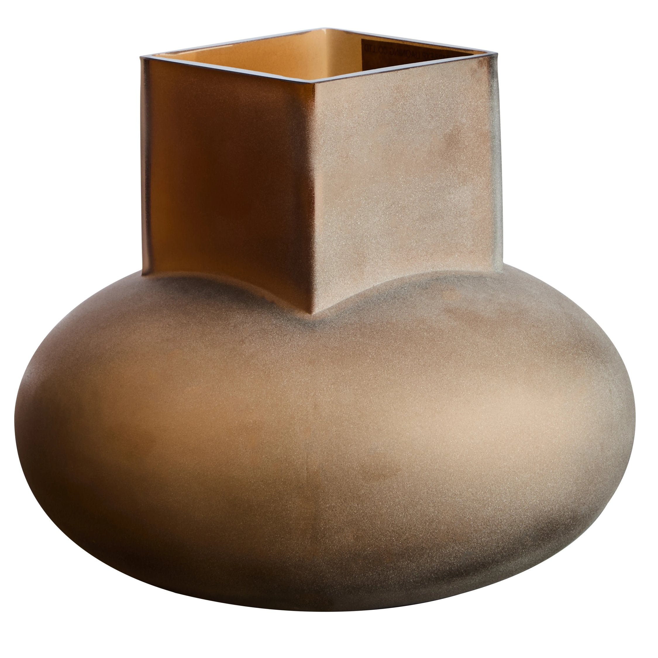 Opal Small Brown Opaque Glass Vase