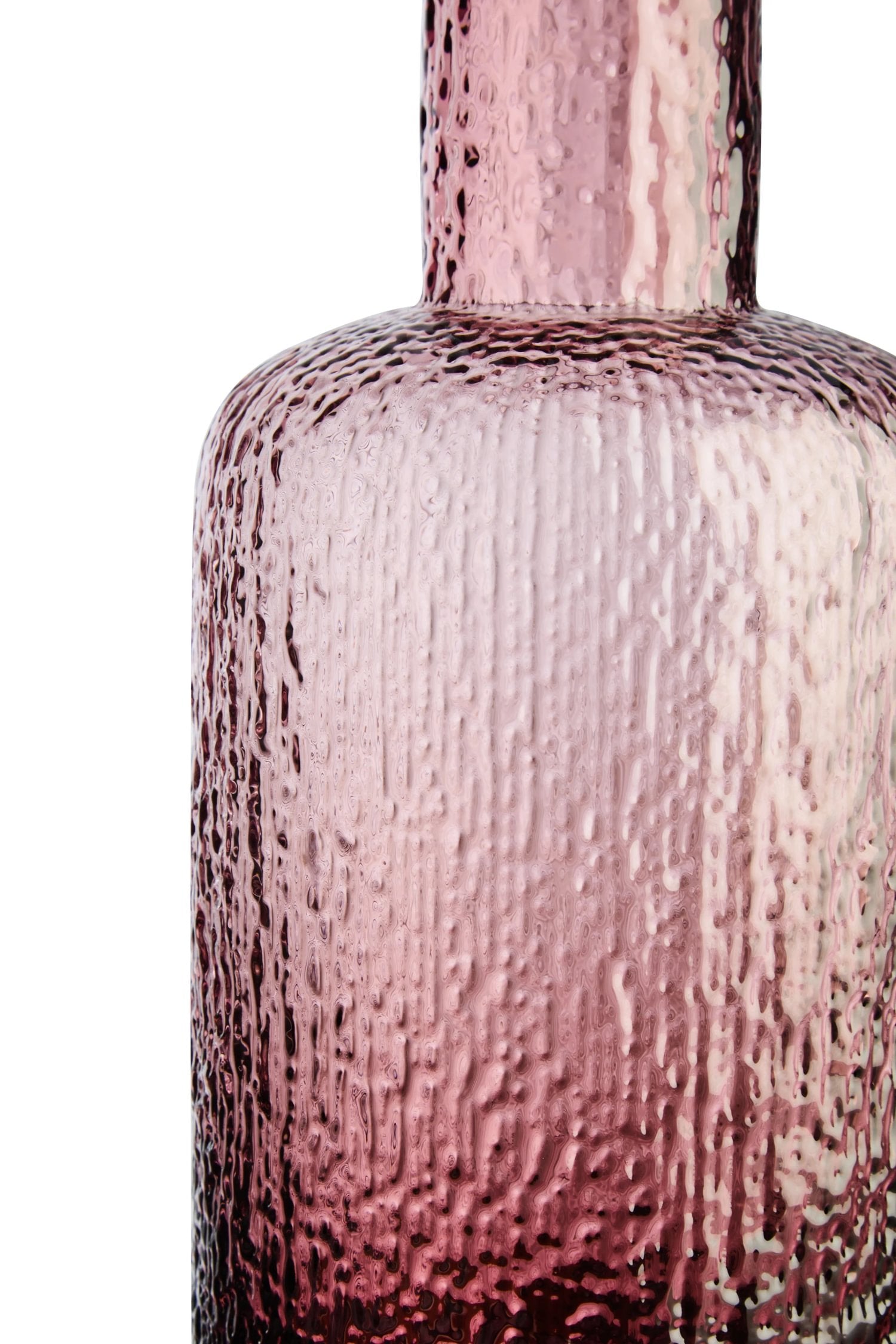 Reef Small Pink Textured Glass Bottle
