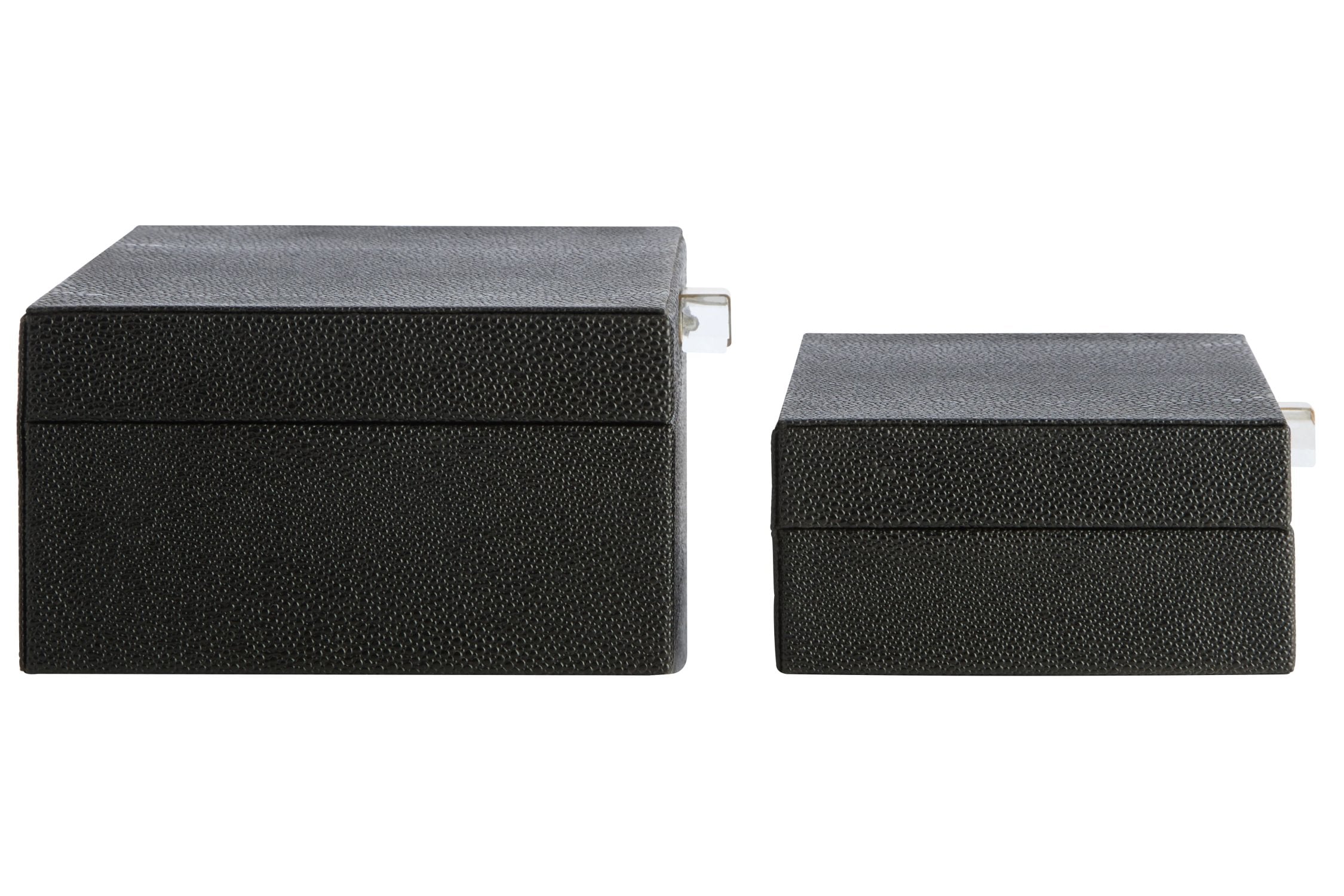 Set of 2 Belgravia Black Trinket Boxes