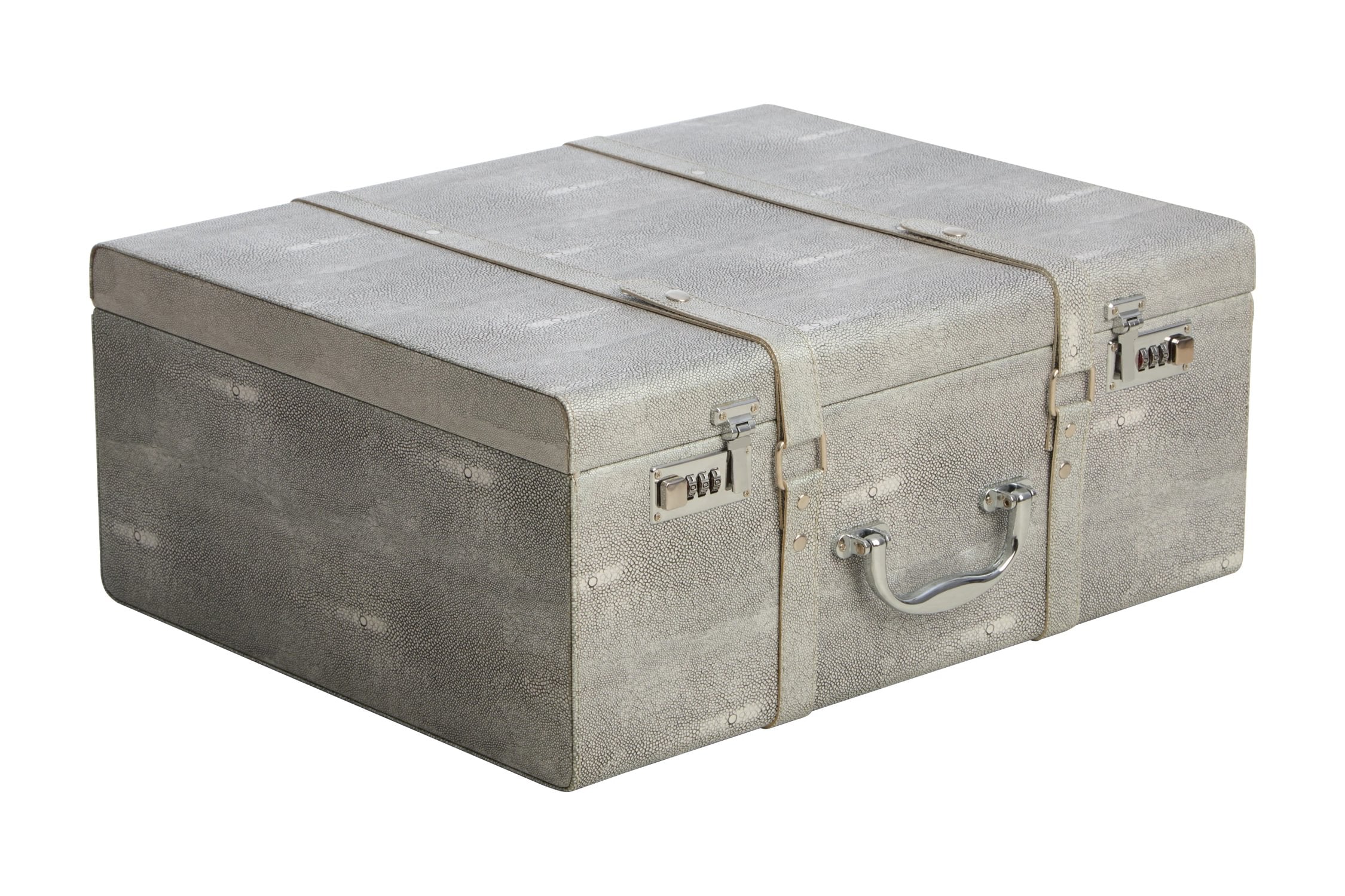 Set of 3 Belgravia Grey Storage Trunks