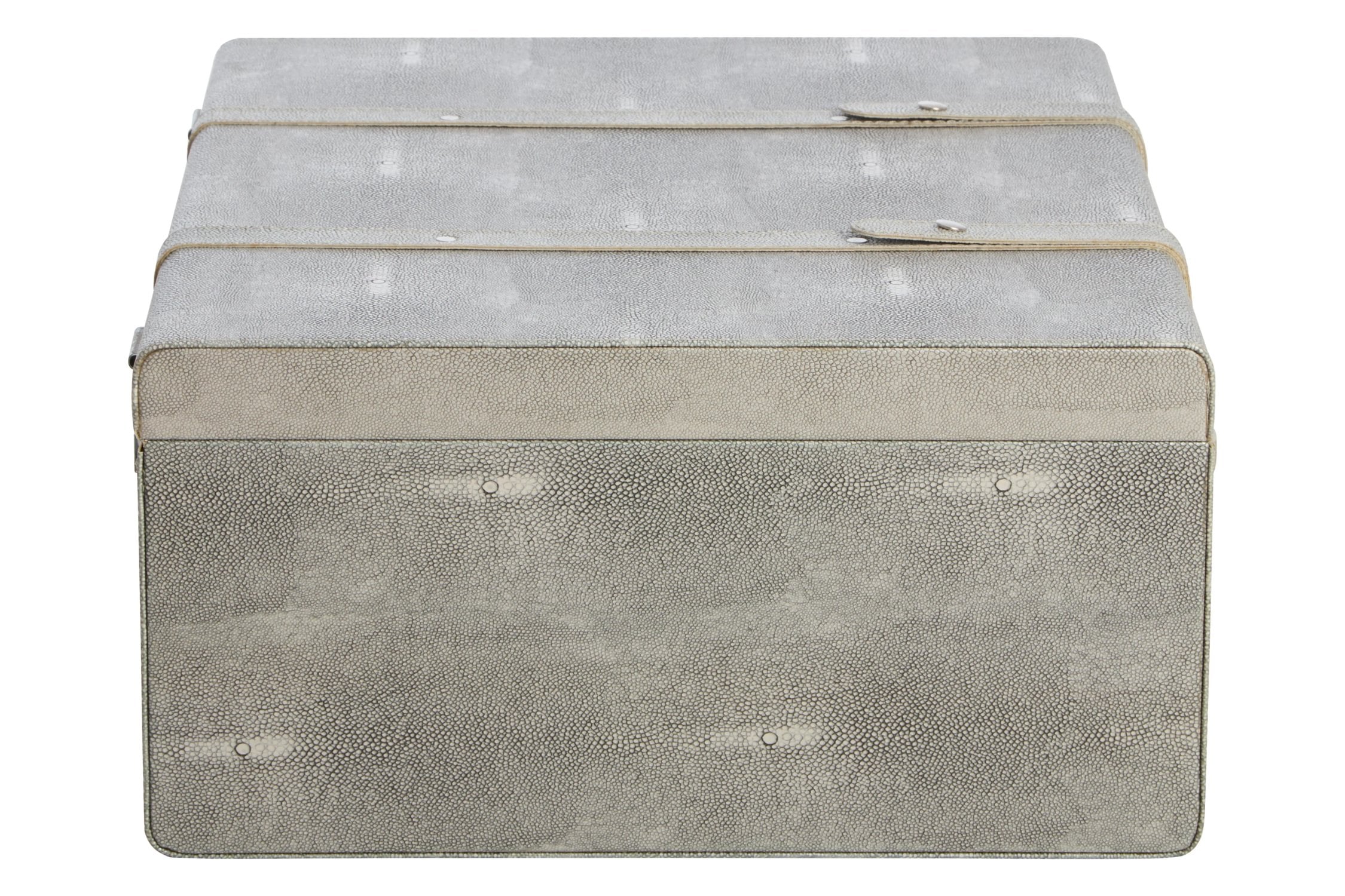 Set of 3 Belgravia Grey Storage Trunks