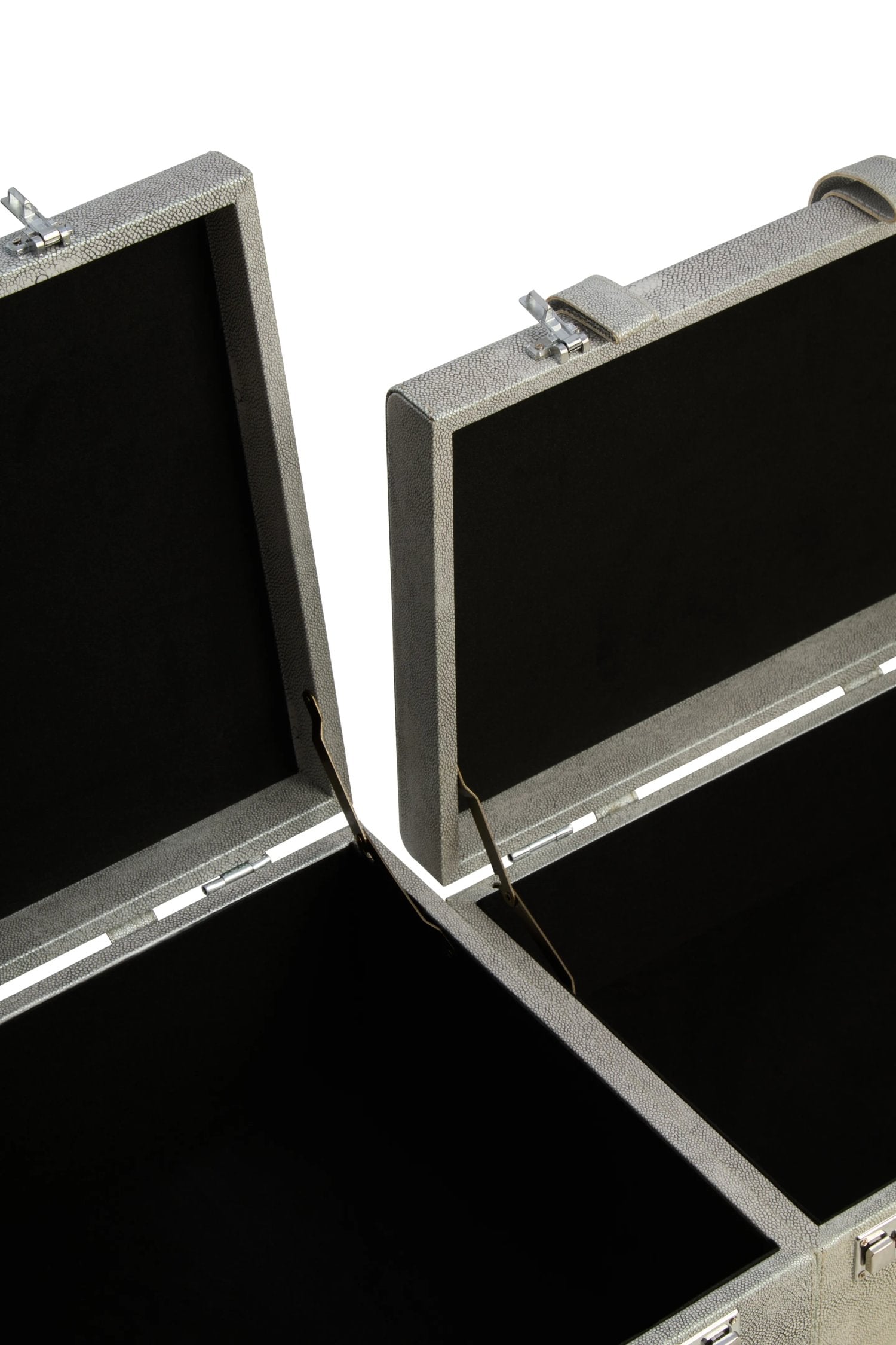 Set of 3 Belgravia Grey Storage Trunks