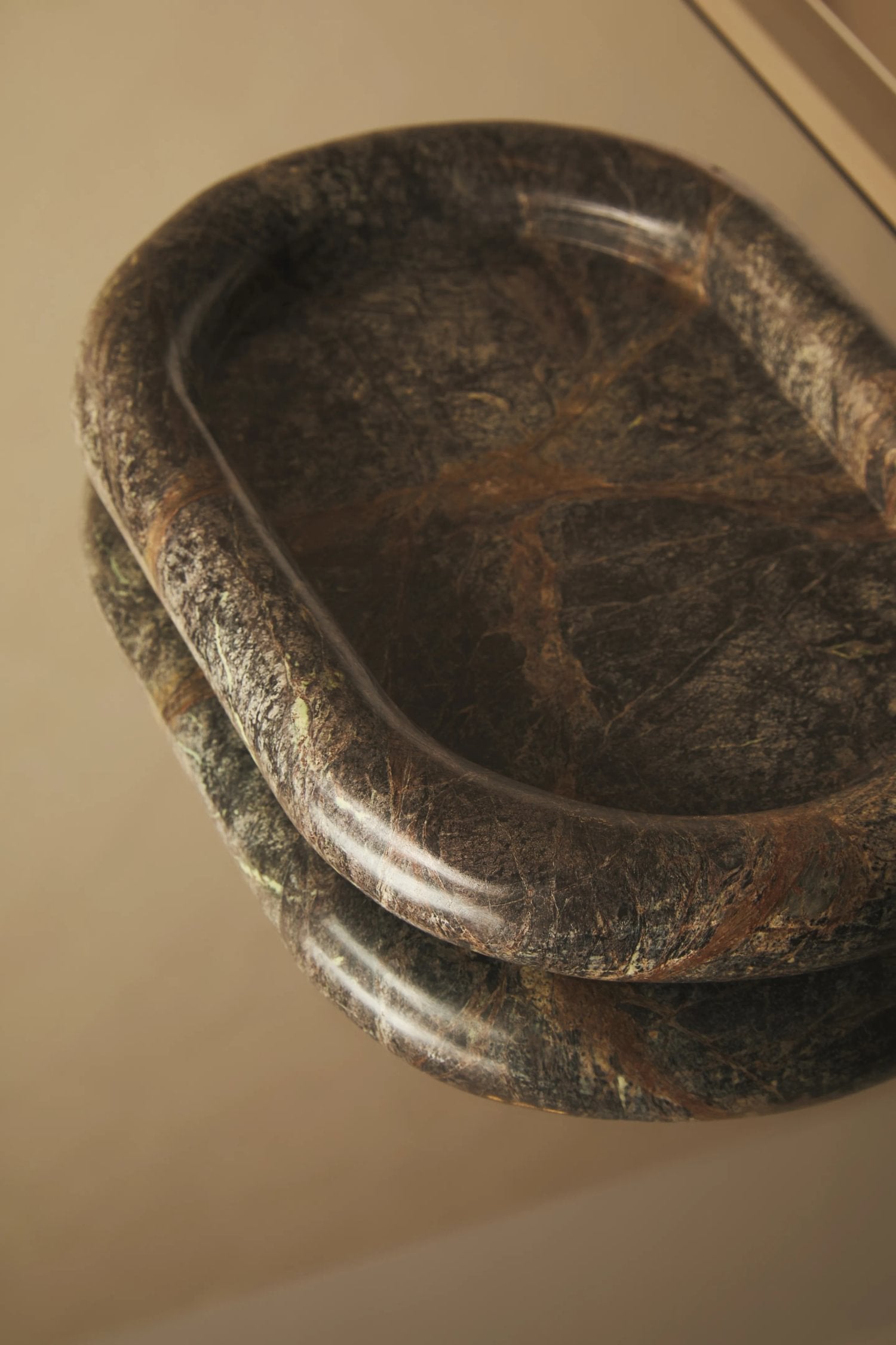 Sylvan Forest Green Marble Catchall Tray