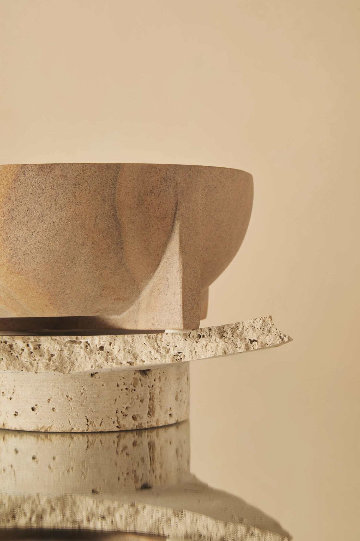 Strata Rainbow Sandstone Pedestal Bowl