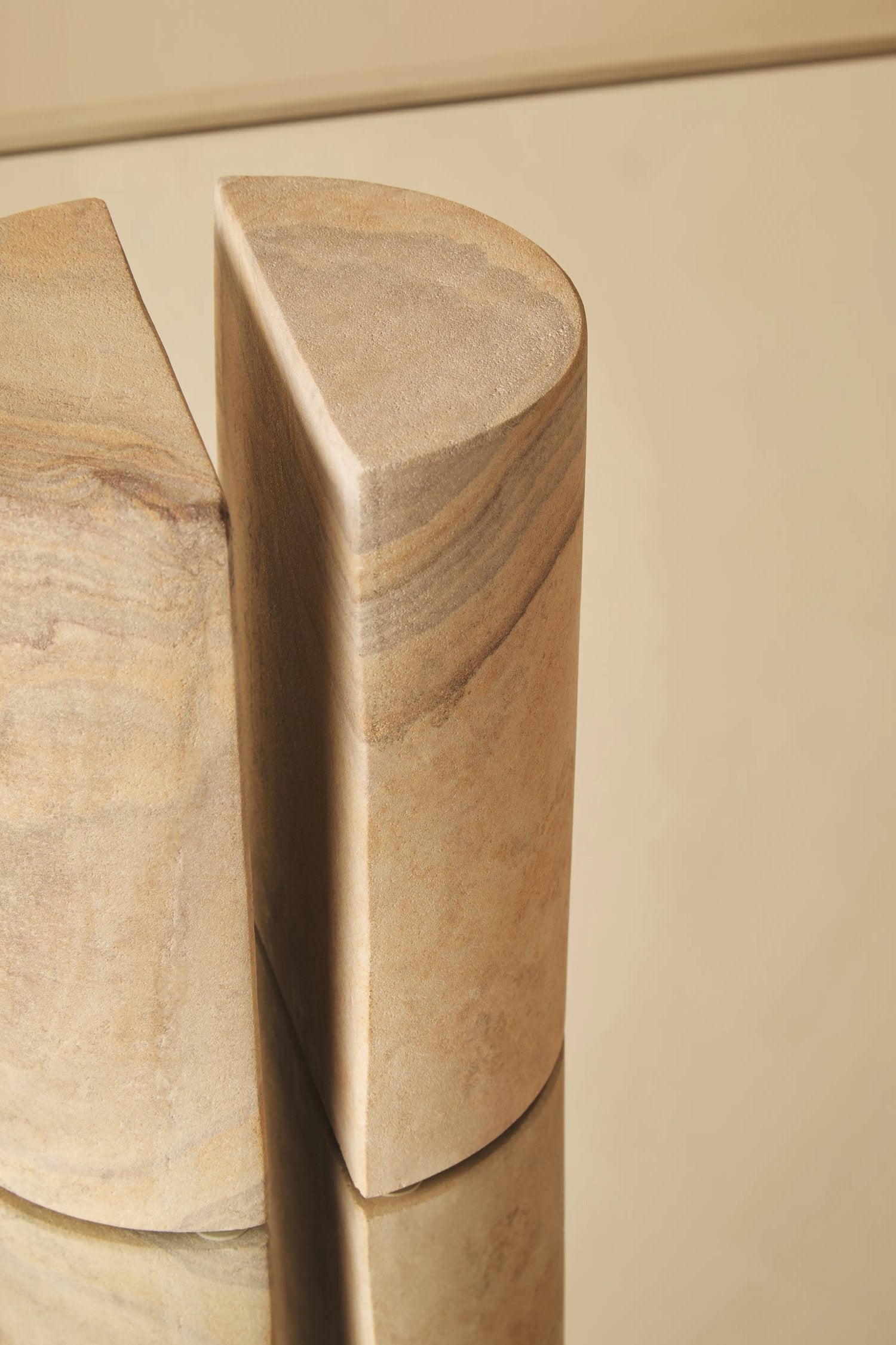 Set of 2 Strata Rainbow Sandstone Bookends