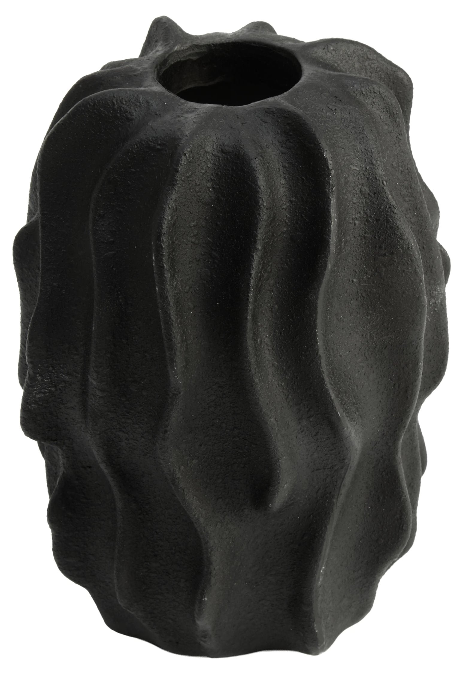 Forma Small Black Textured Vase
