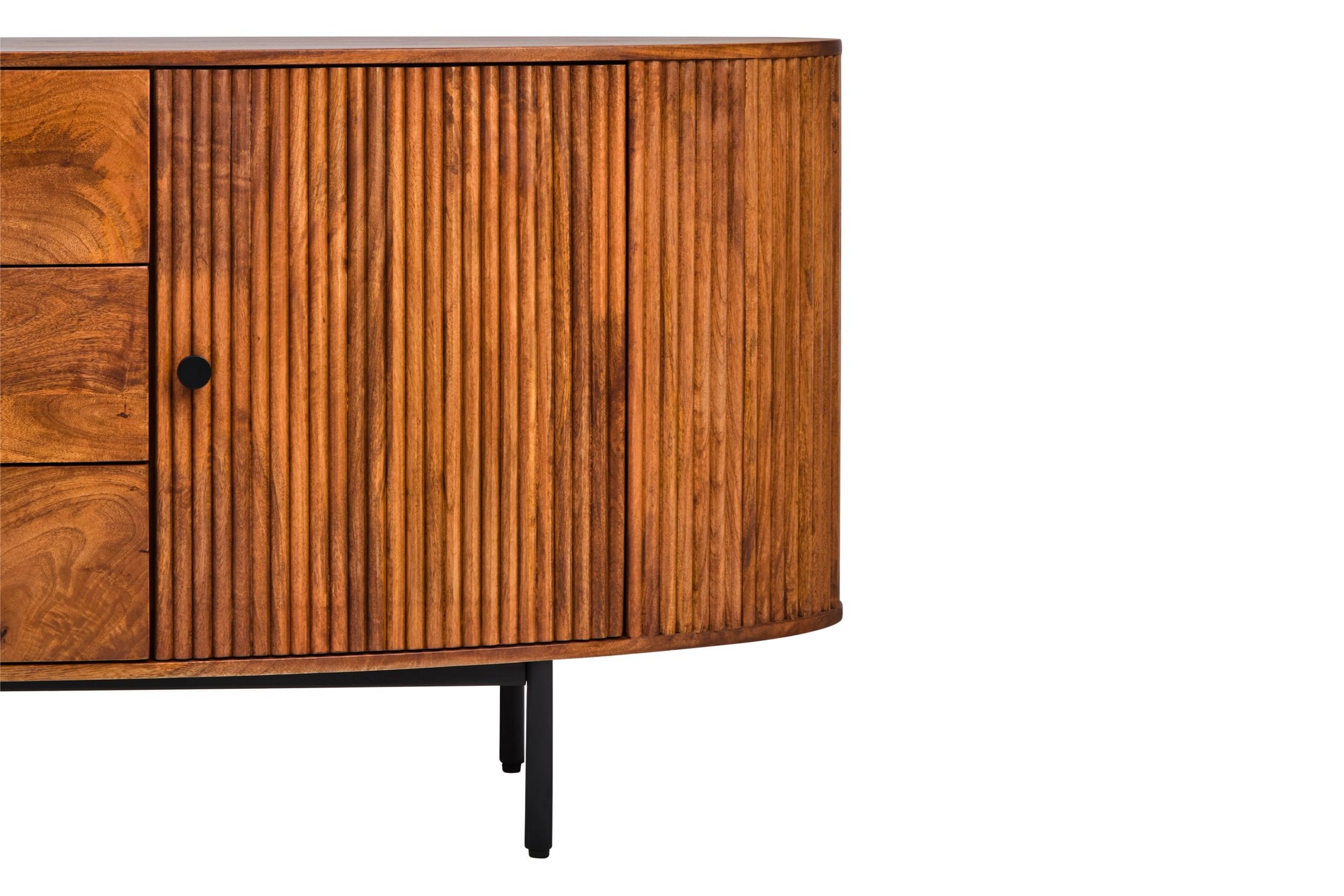 Tivoli Brown Mango Wood Oval Sideboard