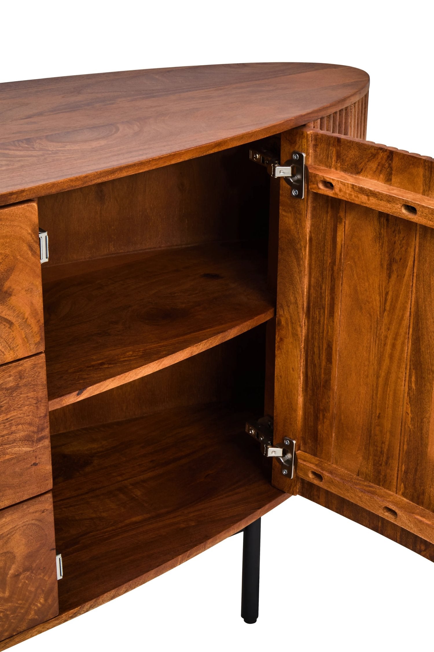 Tivoli Brown Mango Wood Oval Sideboard