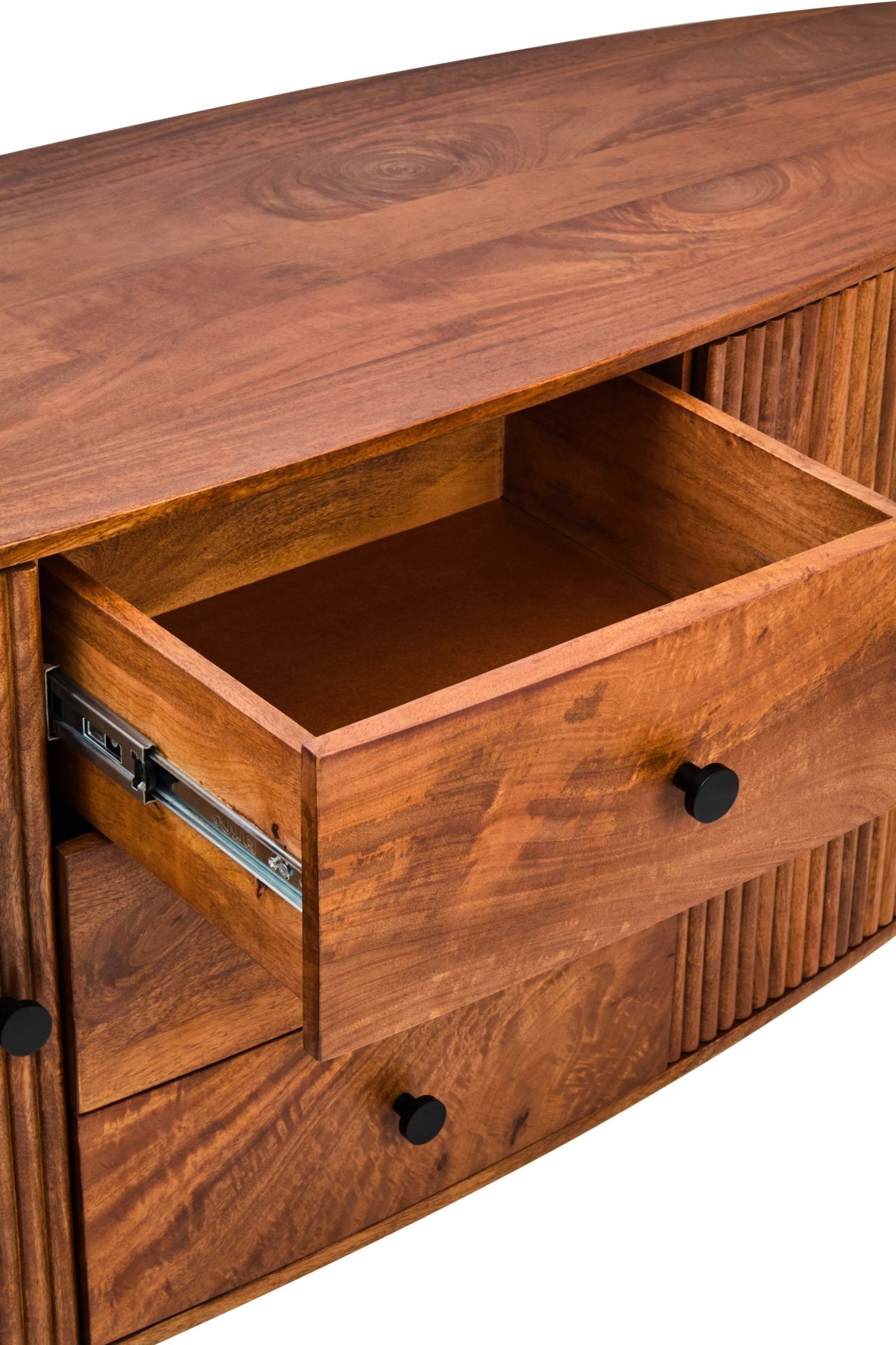 Tivoli Brown Mango Wood Oval Sideboard