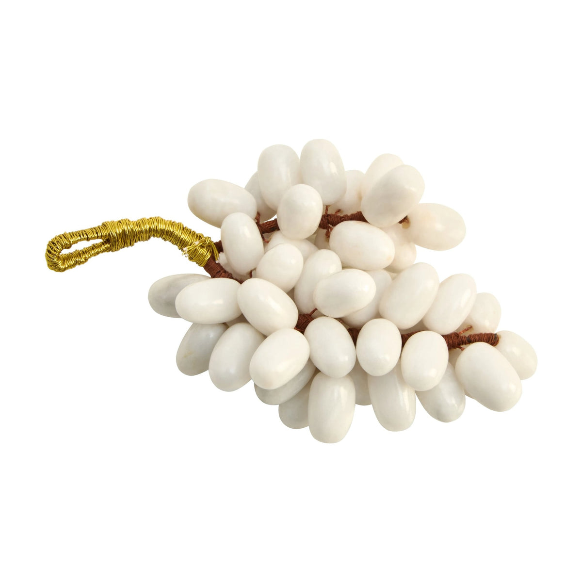 Palladio Small White Marble Decorative Grape Bunch