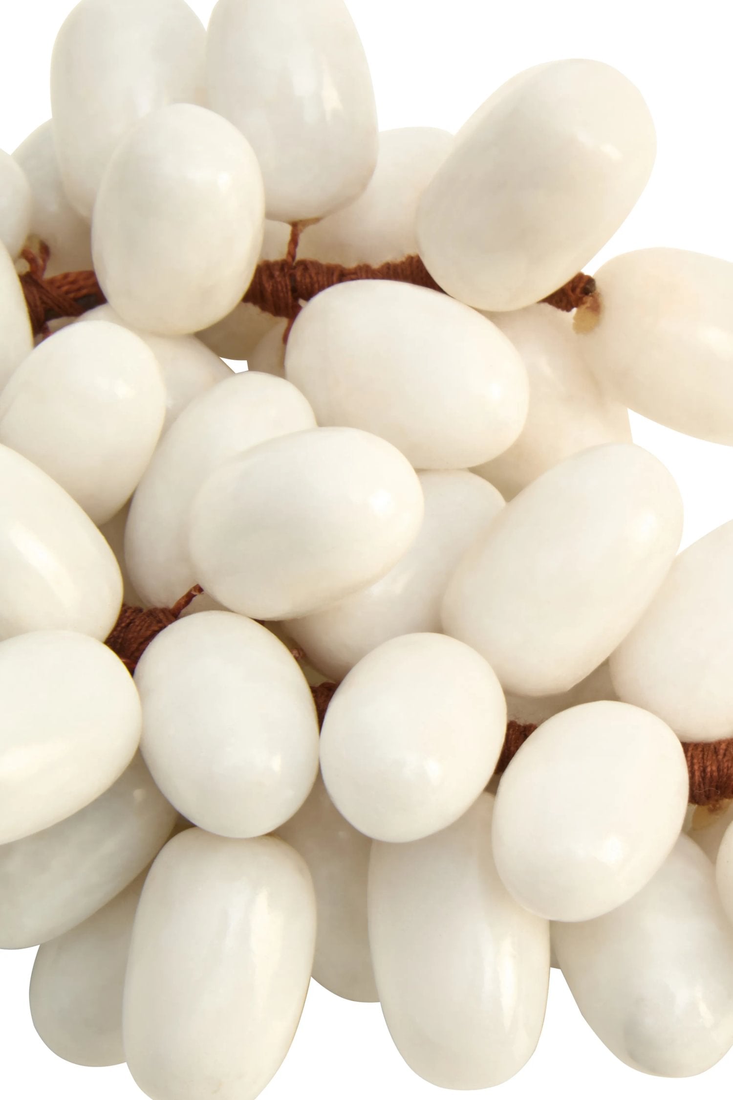 Palladio Small White Marble Decorative Grape Bunch