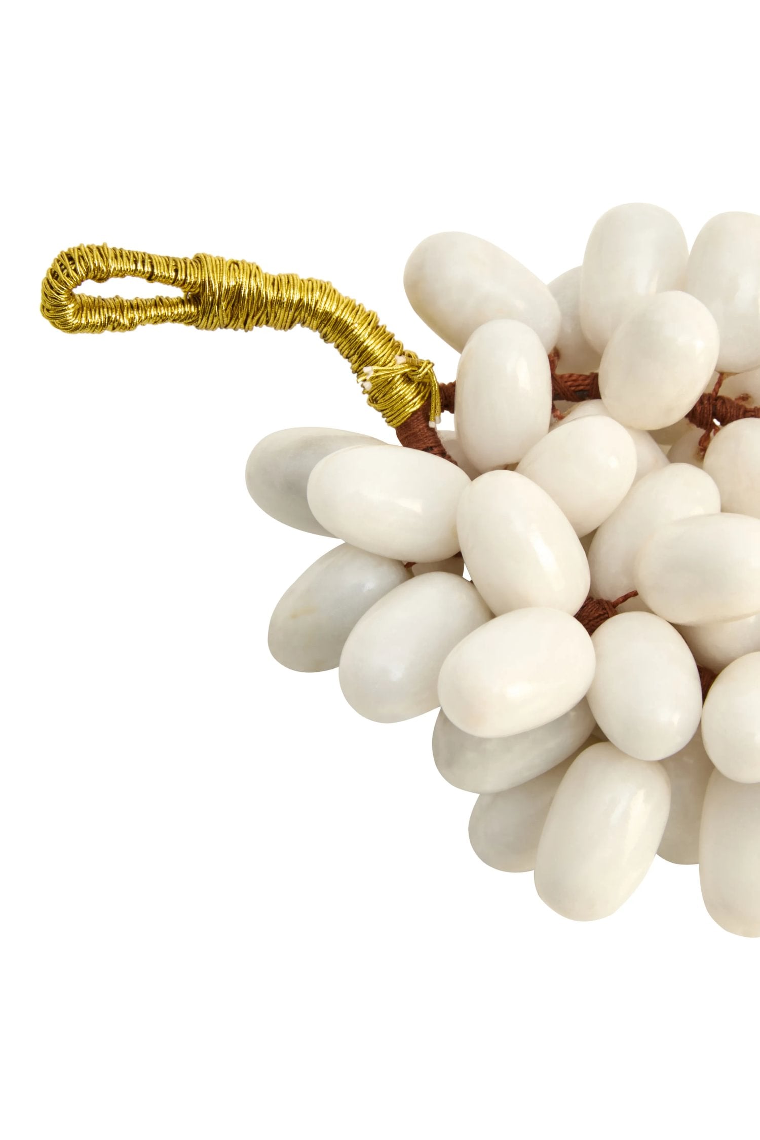 Palladio Small White Marble Decorative Grape Bunch